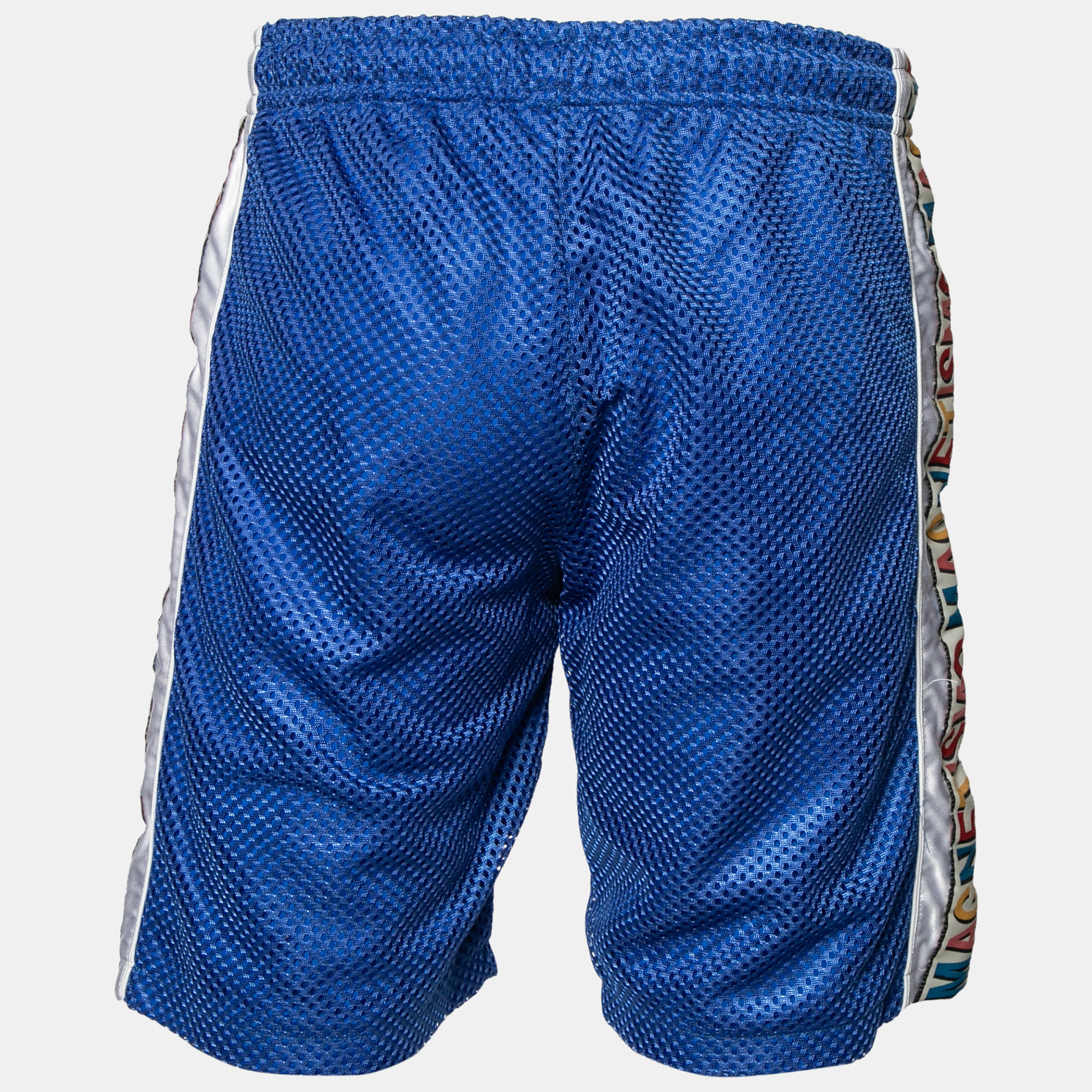

Gucci Blue Perforated Magnetismo Net Shorts