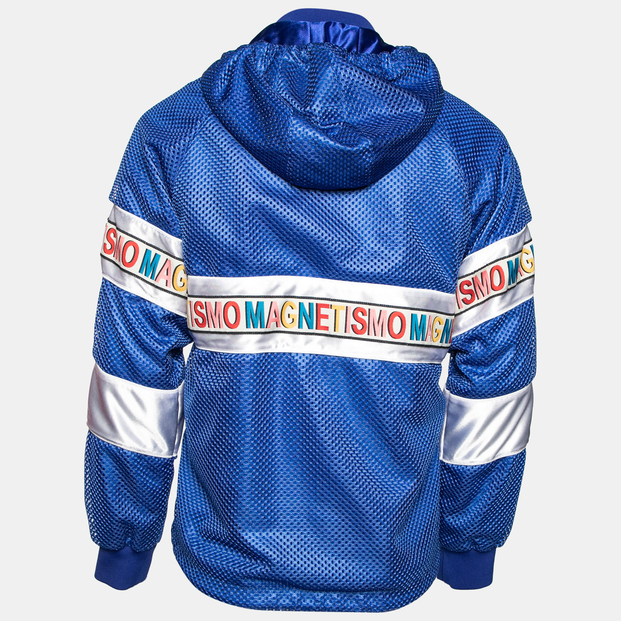 

Gucci Blue Perforated Net Magnetismo Jacket