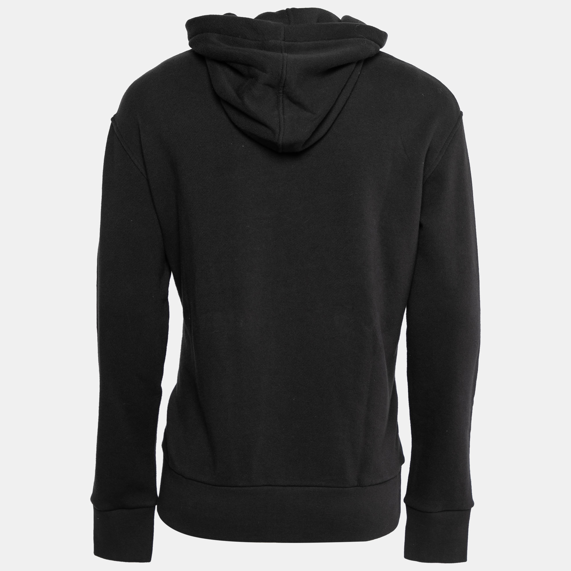 

Gucci Black Guccify Wolf Embroidered Cotton Long Sleeve Hoodie