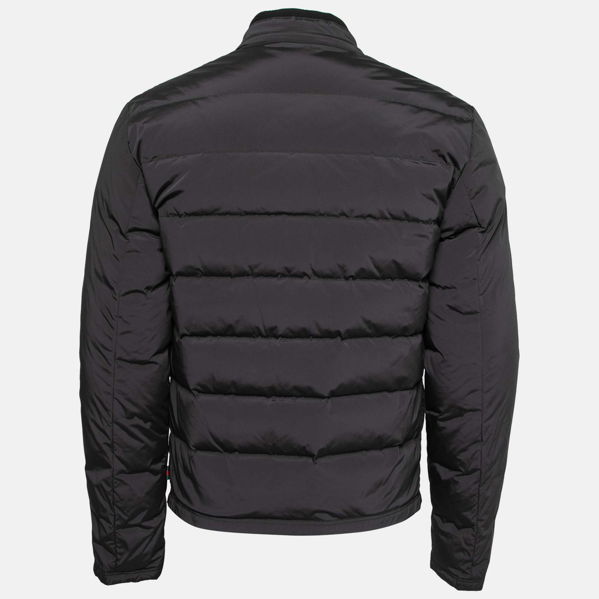 

Gucci Black Synthetic Puffer Zip Jacket