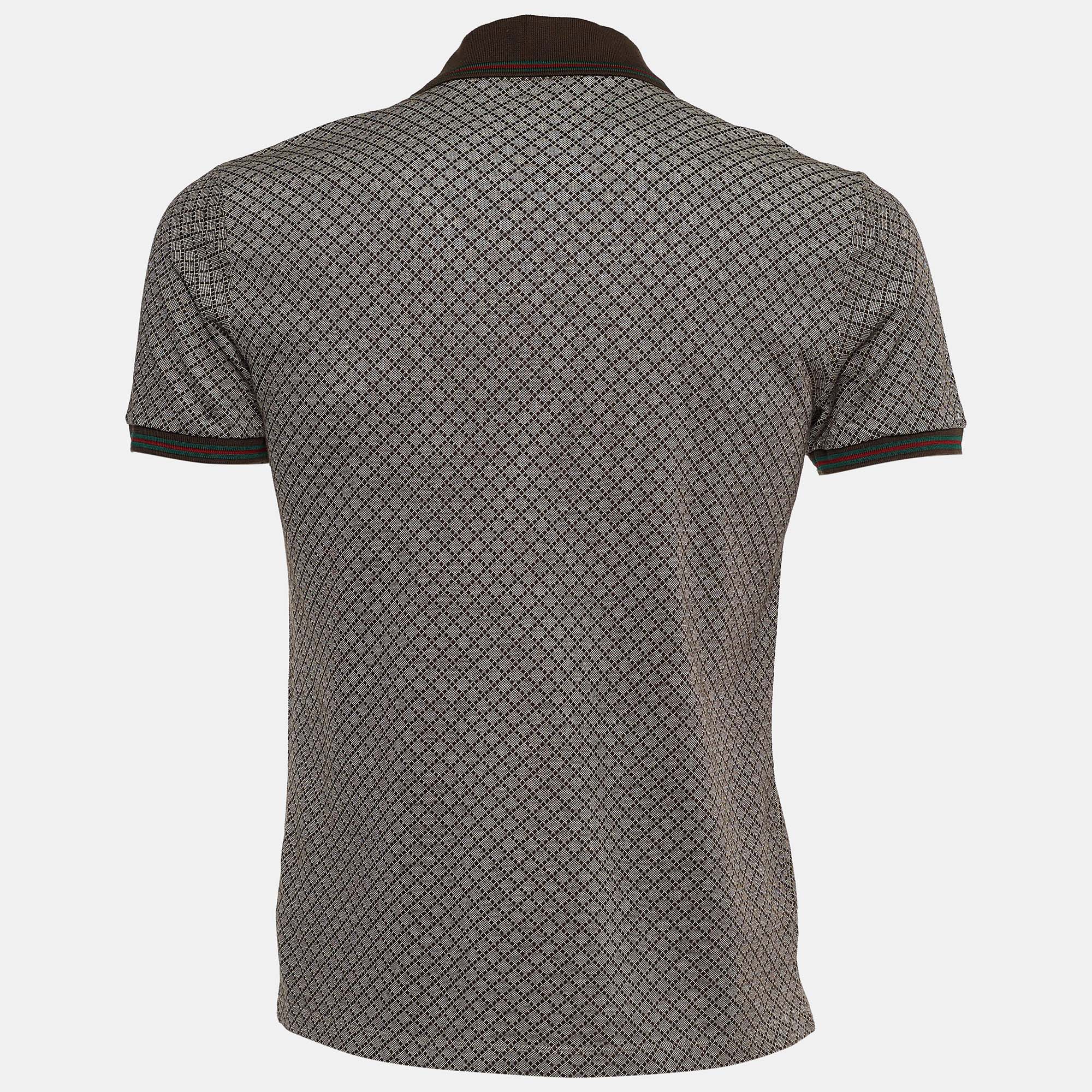 

Gucci Brown Cotton Pique Polo T-Shirt