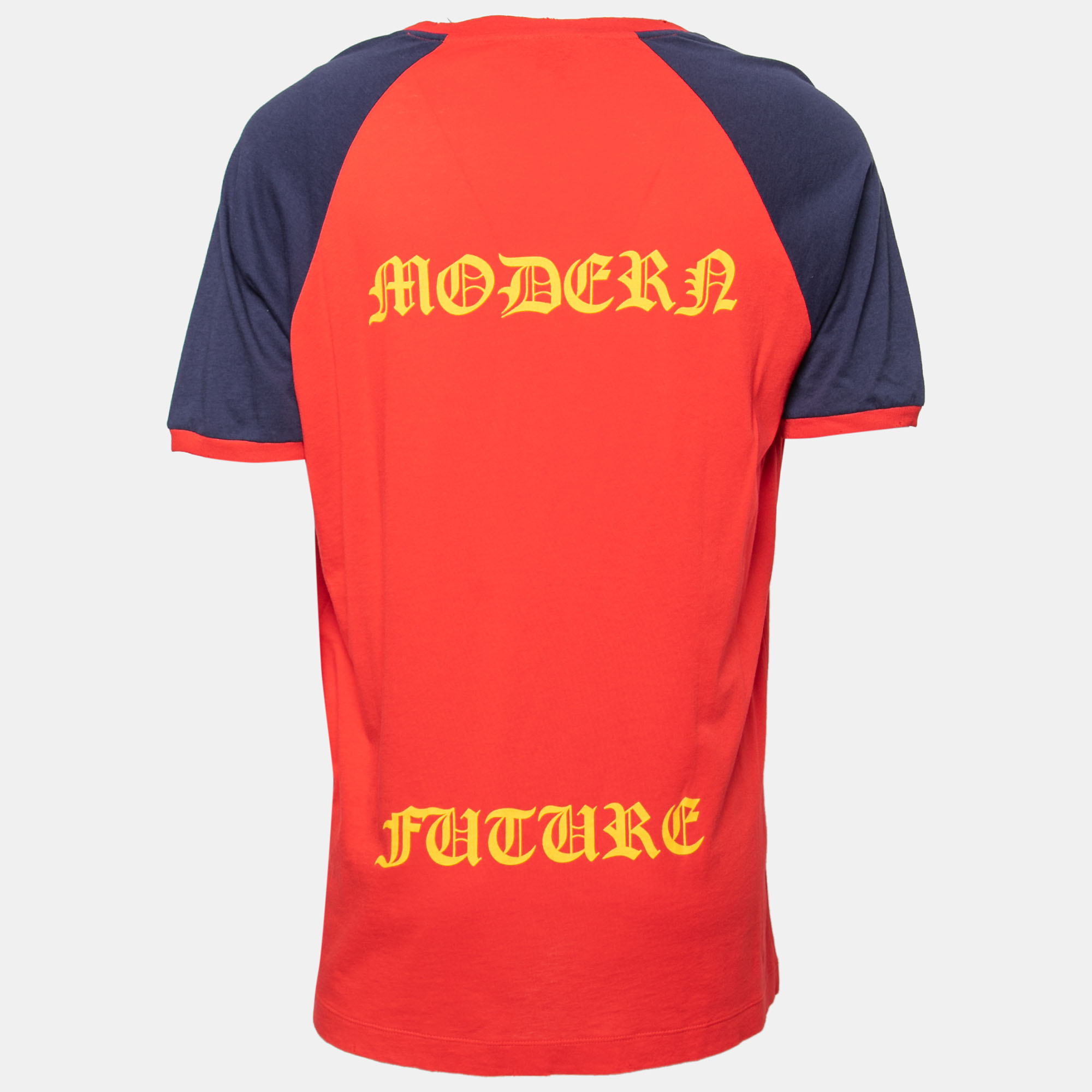 

Gucci Red Logo Printed Crew Neck T-Shirt