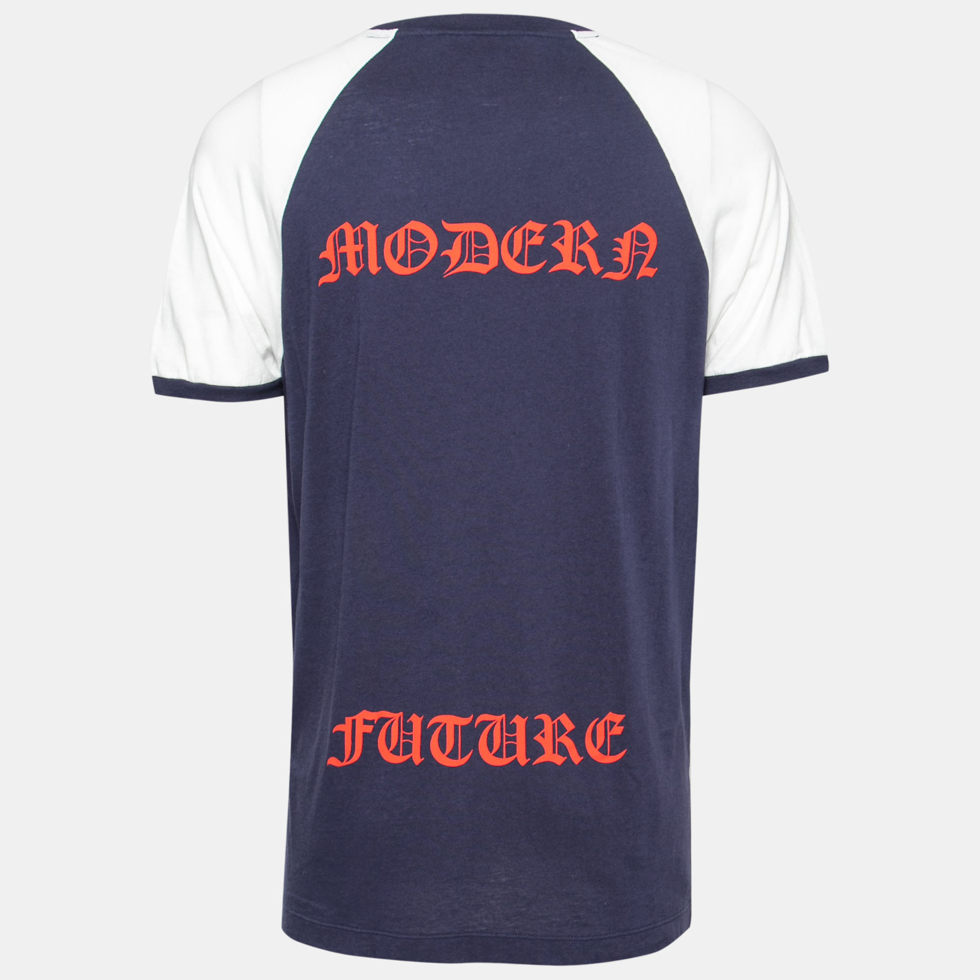 

Gucci Blue Logo Printed Crew Neck T-Shirt