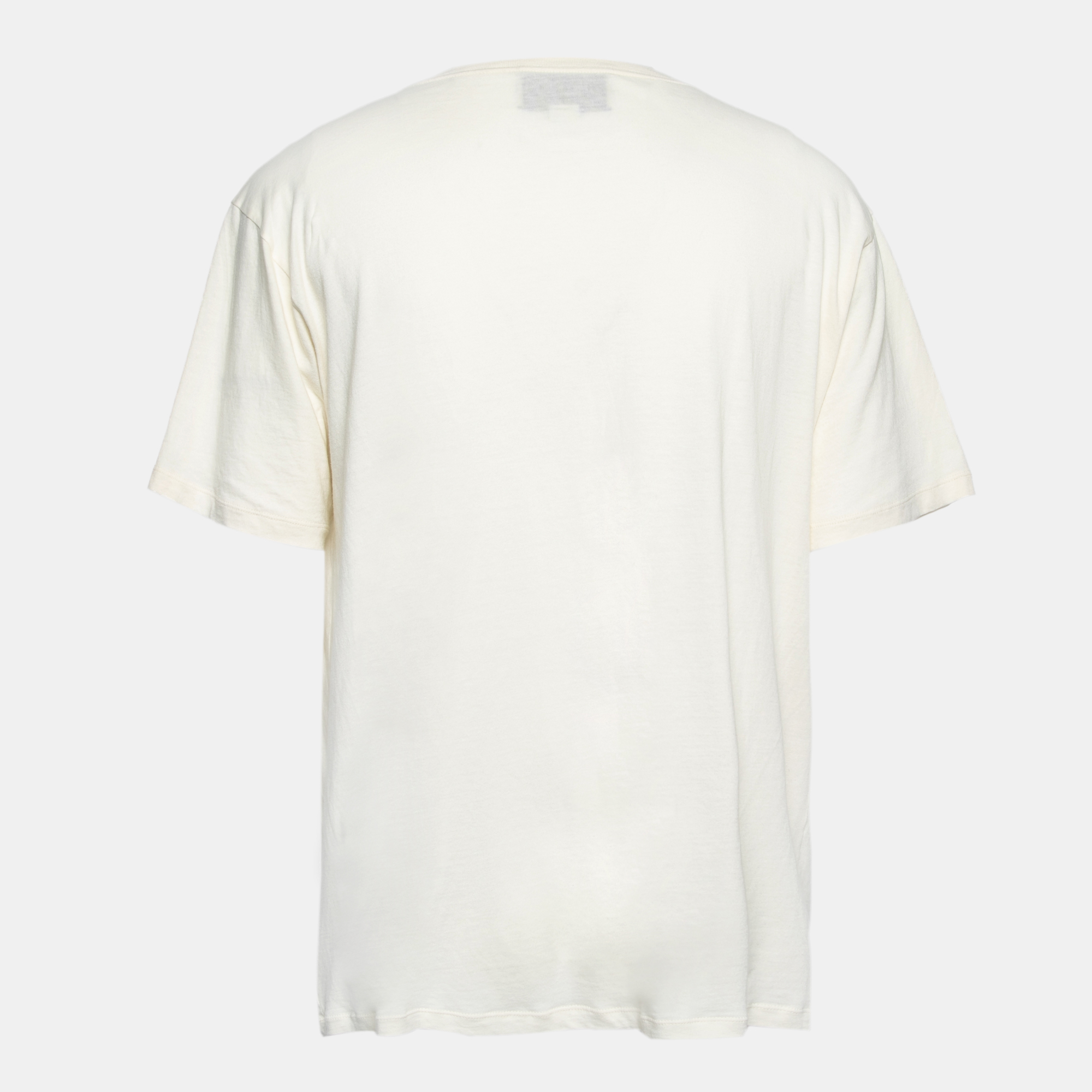 

Gucci Cream Cities Print Cotton T-Shirt