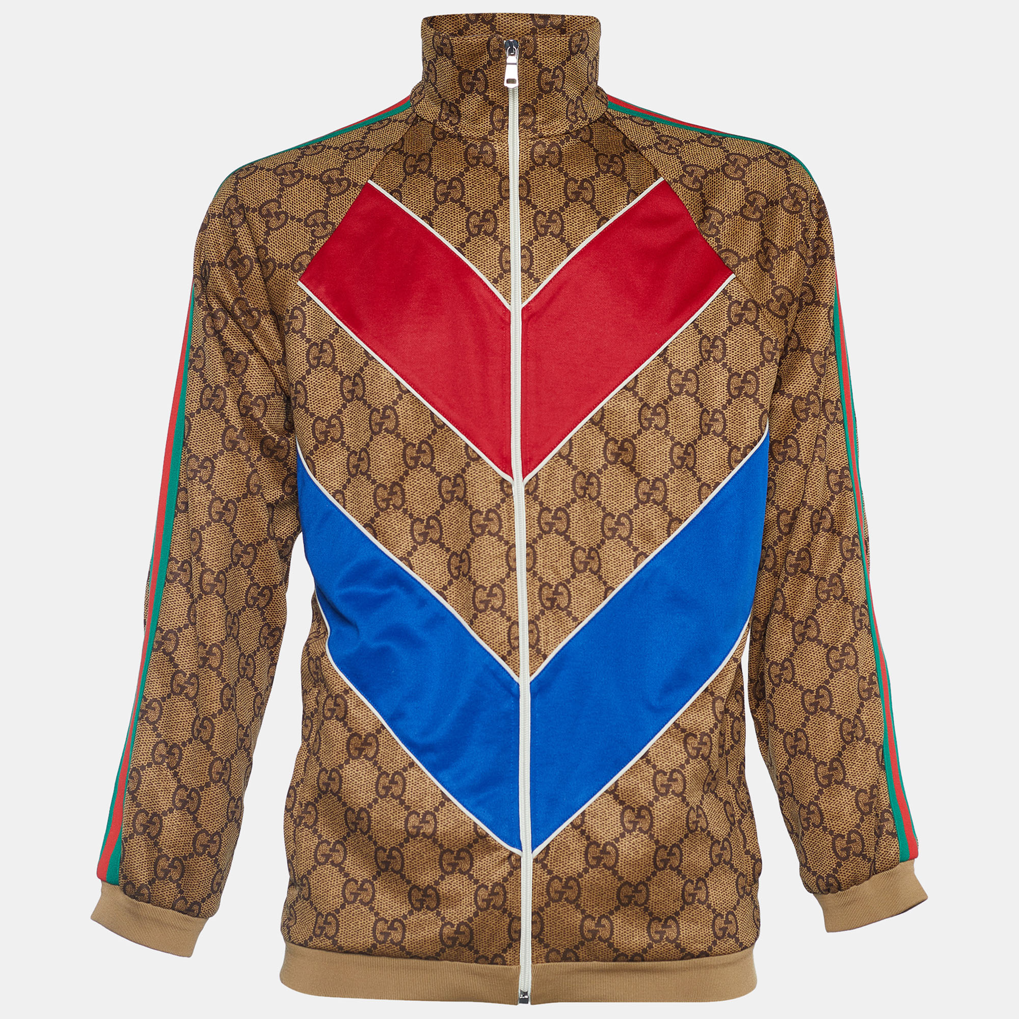 Gucci Brown Technical Jersey Guccissima Logo Track Jacket S Gucci | The ...