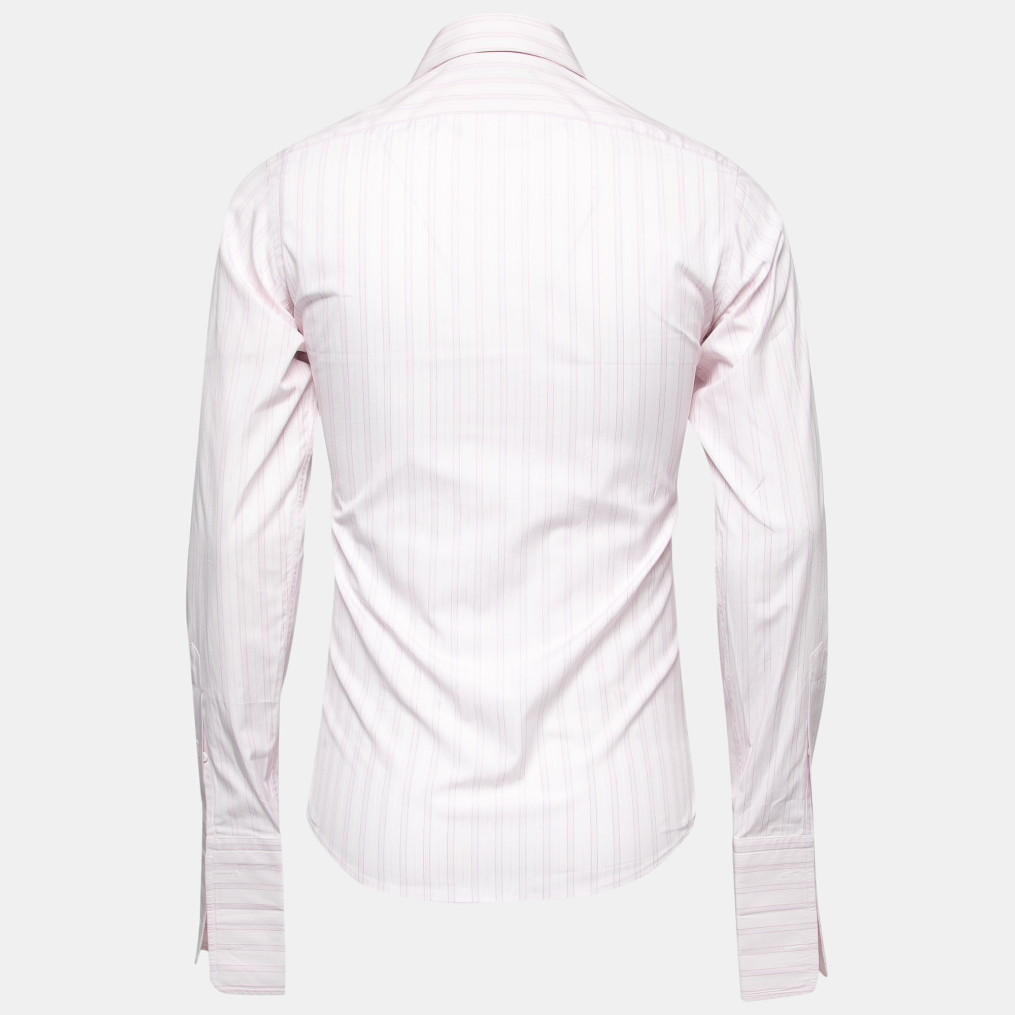 

Gucci Pale Pink Striped Cotton Classic Shirt