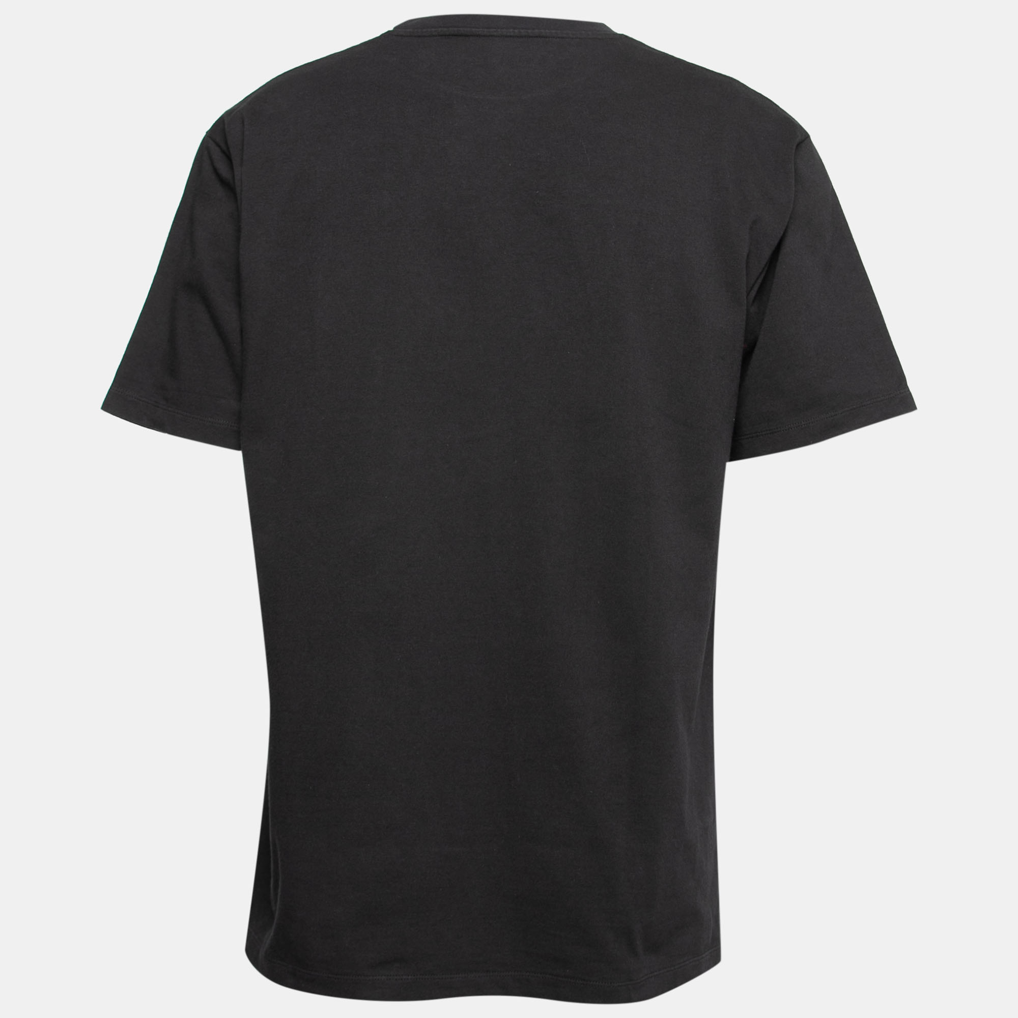 

Gucci Black Cotton Blade Logo Printed Short Sleeve T-Shirt