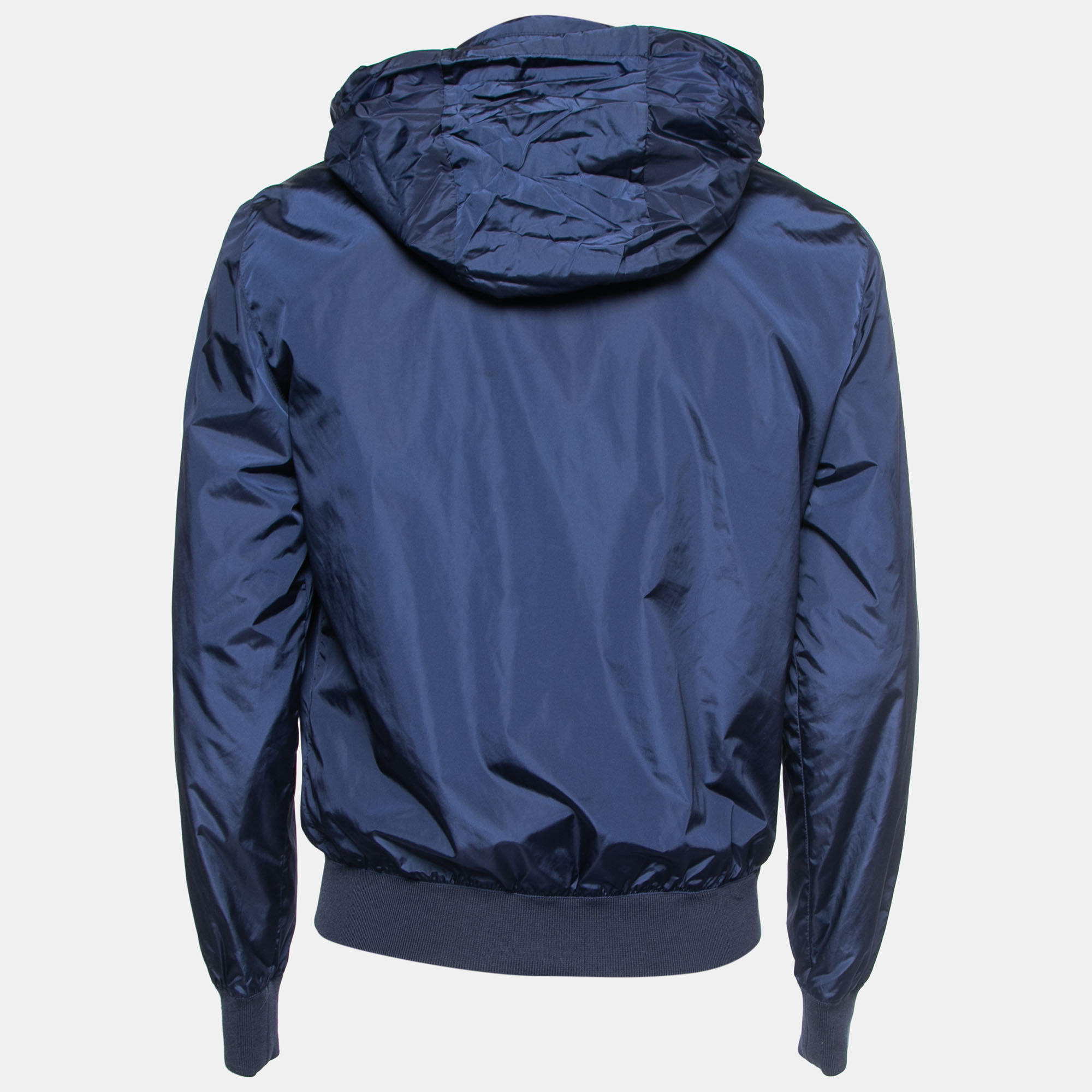 

Gucci Blue Synthetic Hooded Zip-Up Jacket