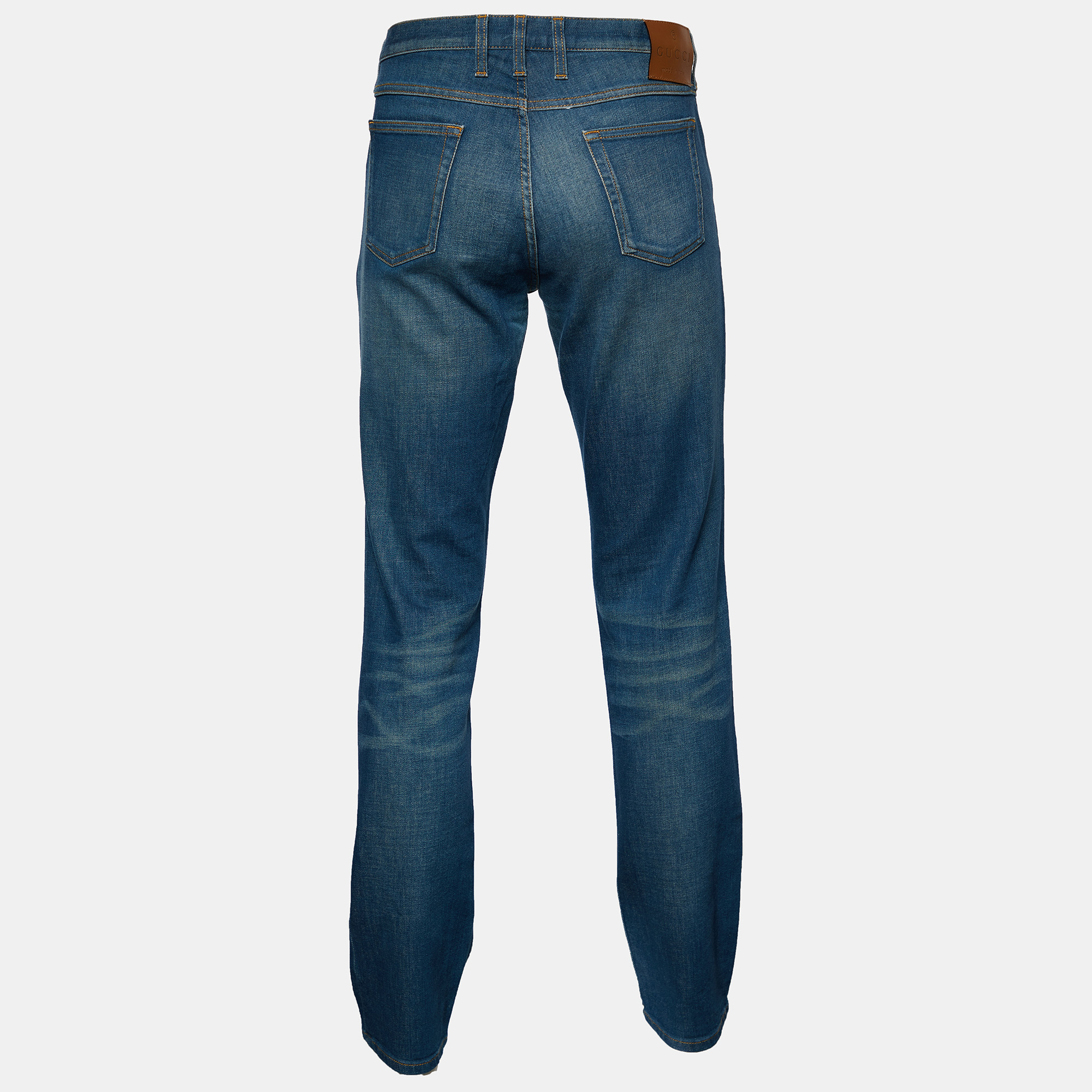 

Gucci Blue Denim Straight Leg Jeans