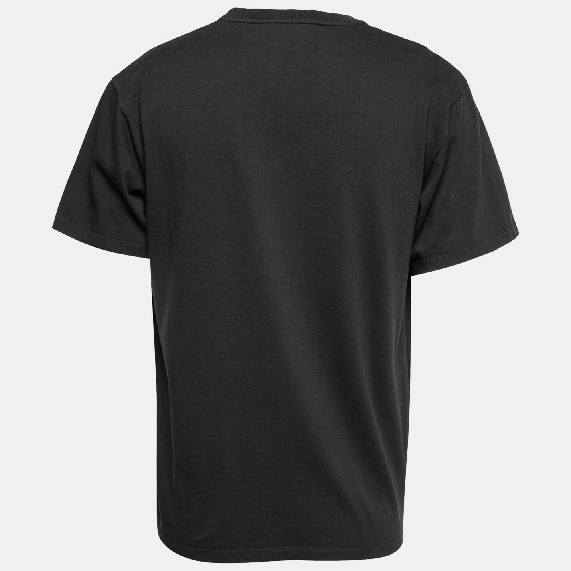 

Gucci Black Cotton Blade Logo Print T-Shirt