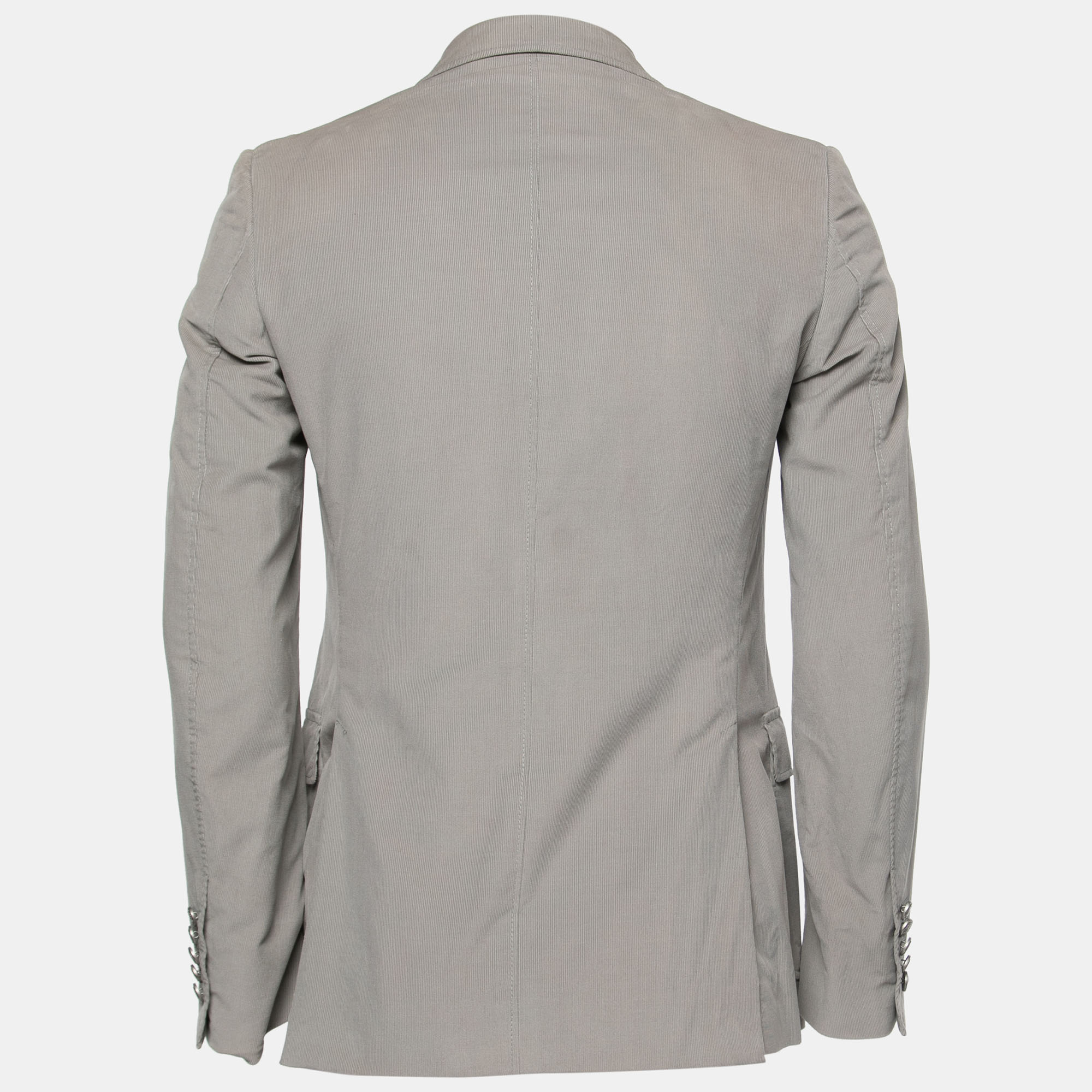 

Gucci Grey Curduroy Double Buttoned Blazer