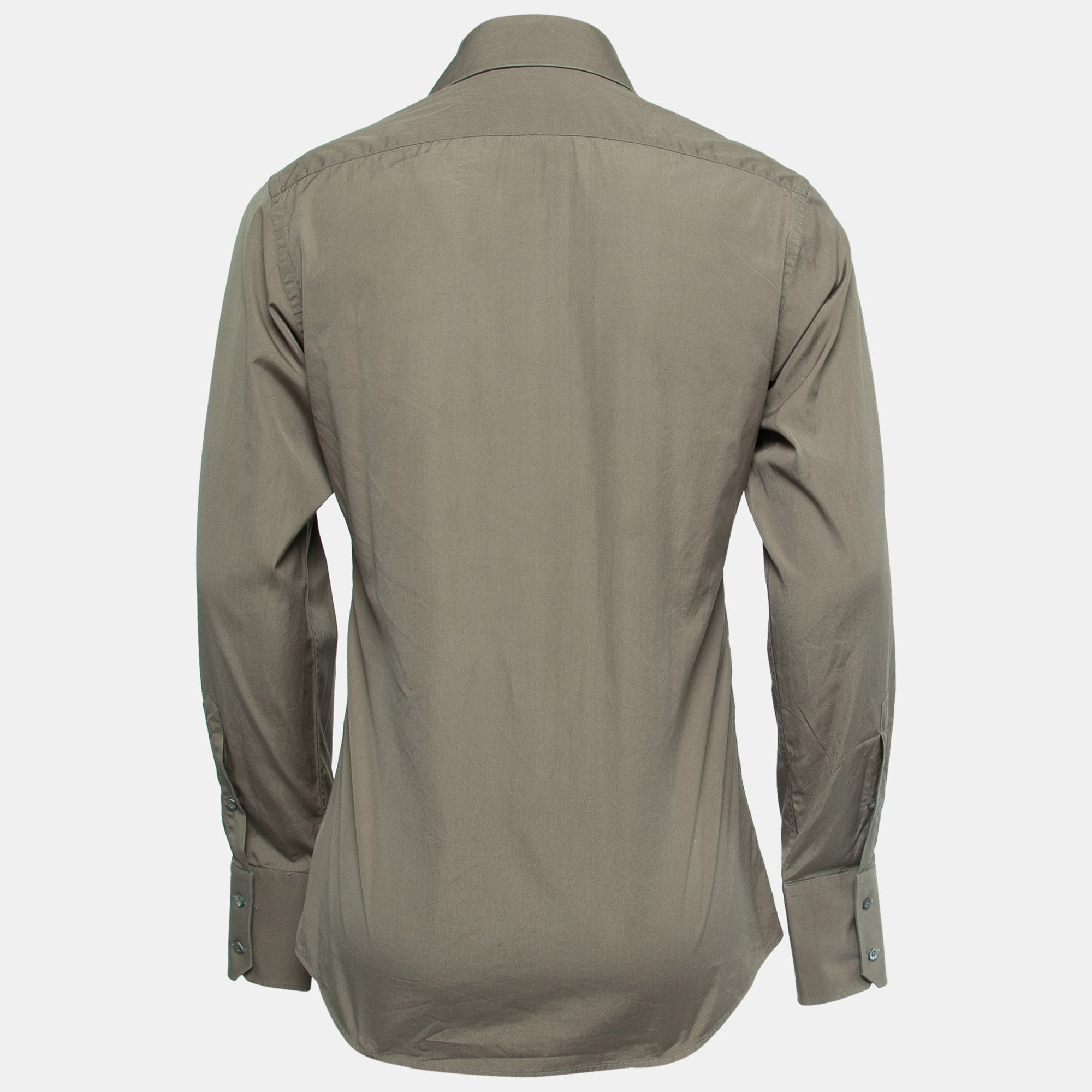 

Gucci Green Cotton Button Front Full Sleeve Shirt