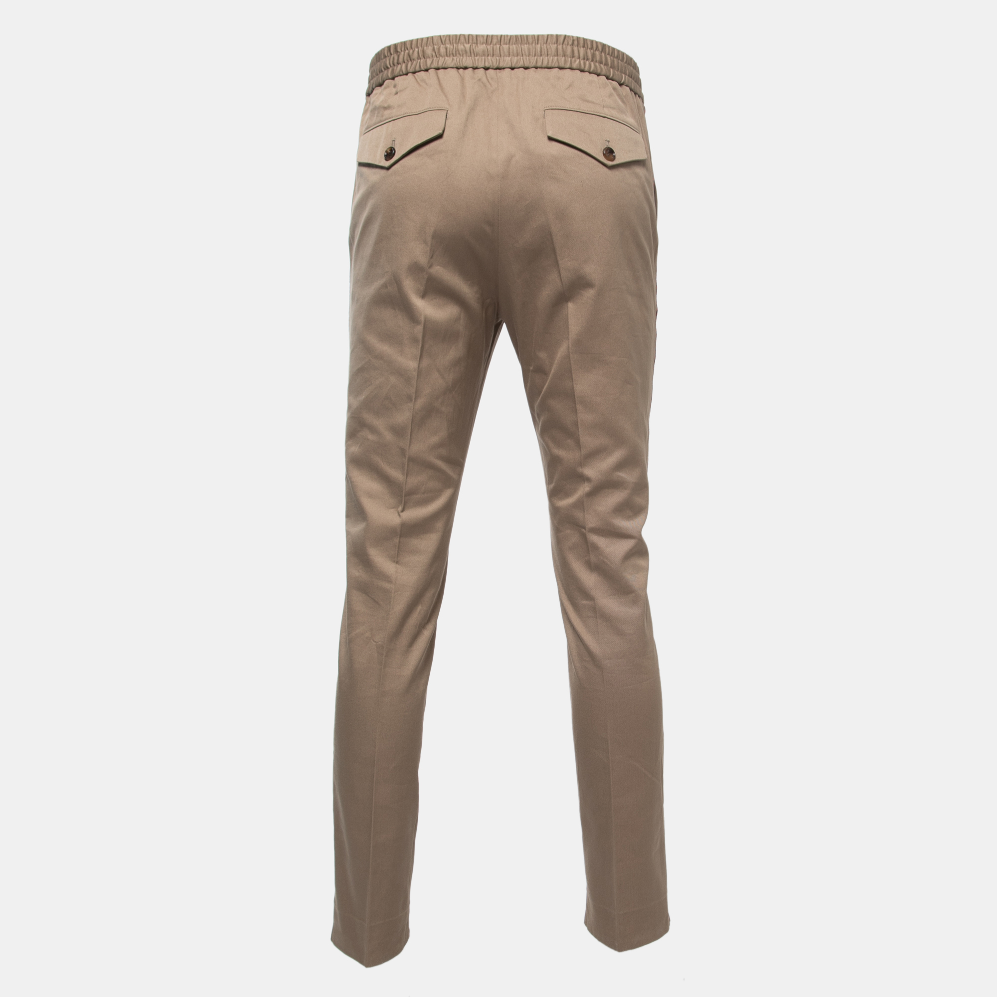 

Gucci Beige Cotton Side Stripe Detailed Drawstring Pants