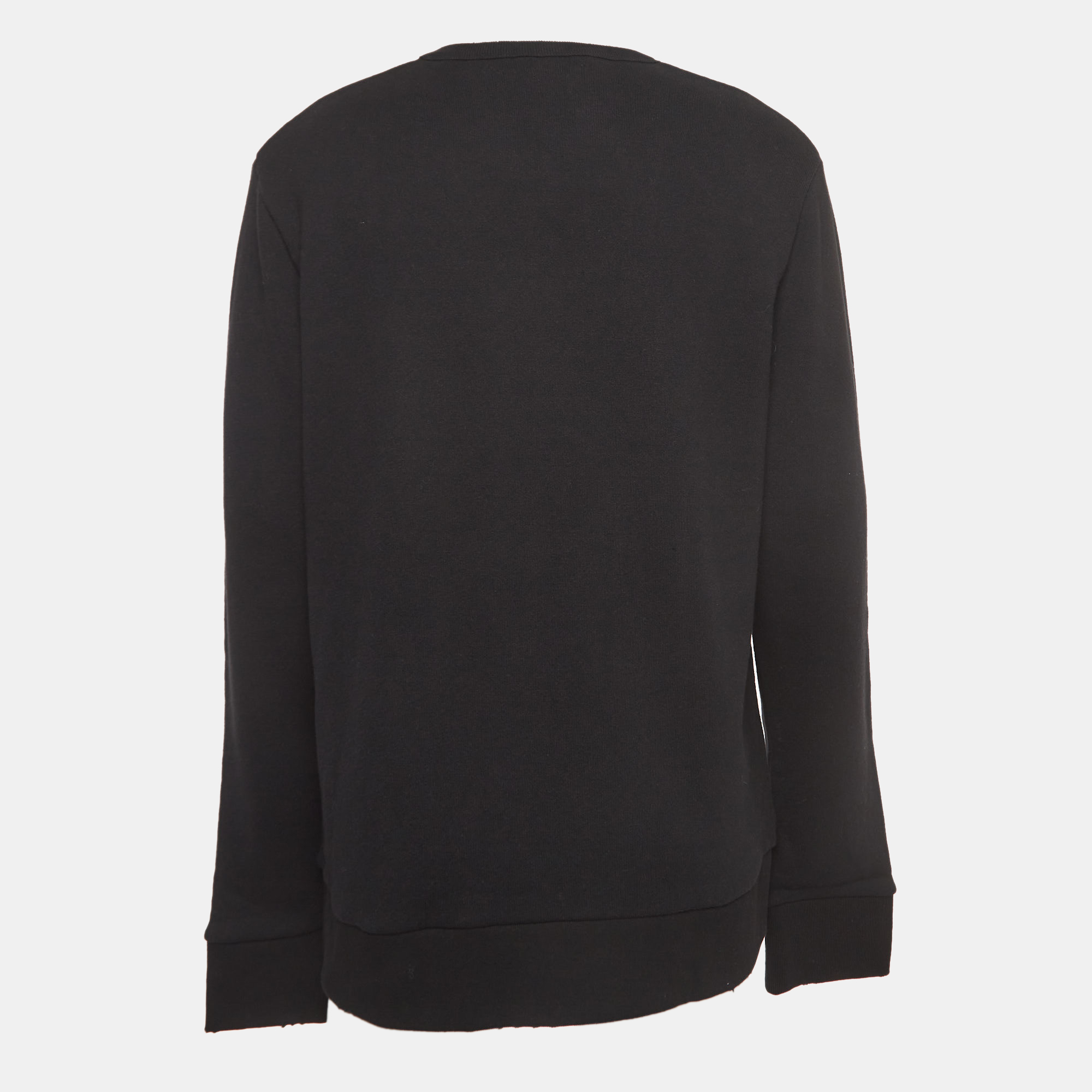 

Gucci Black Cotton Logo Printed Sweatshirt 2XL