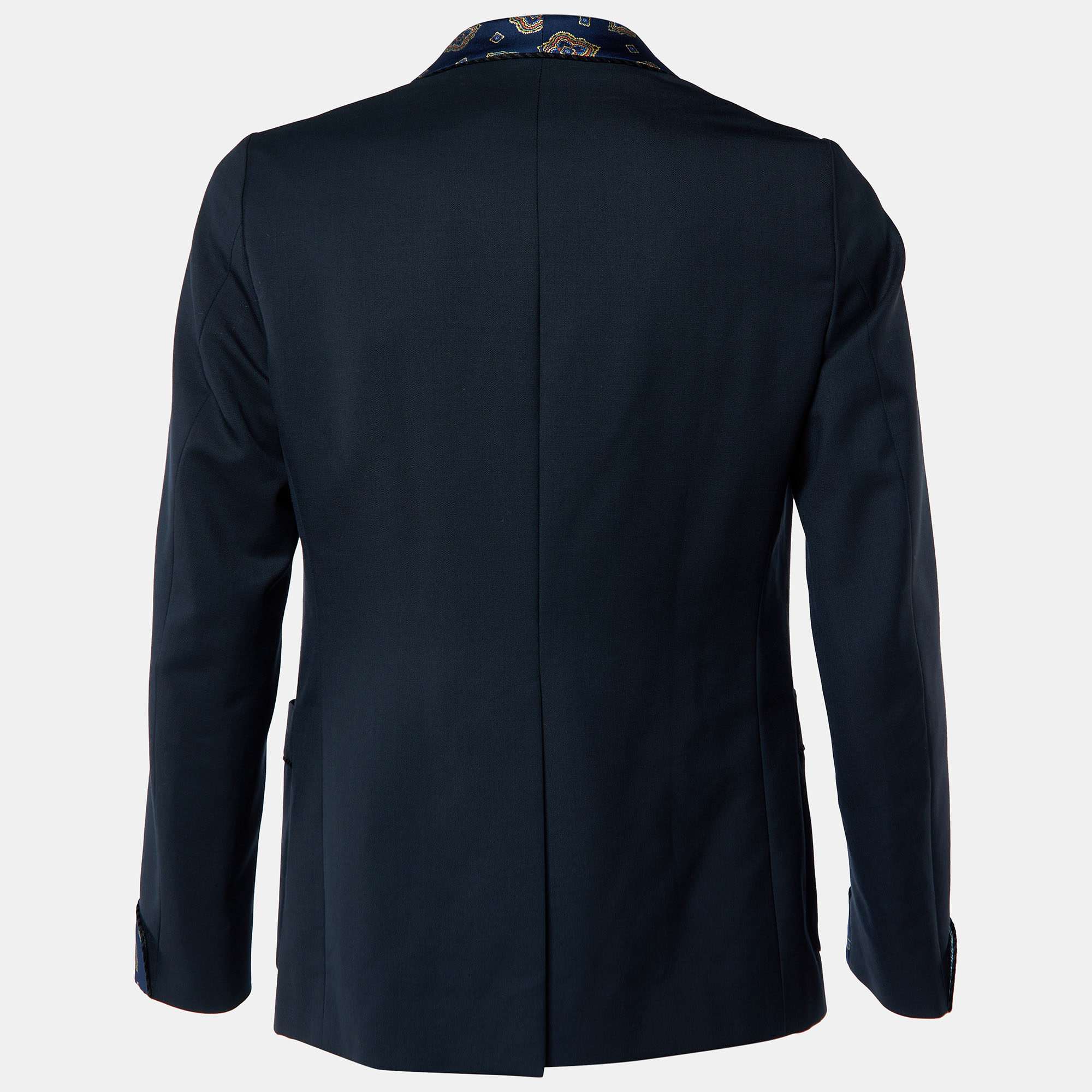 

Gucci Midnight Blue Wool & Mohair Lapel Detail Blazer, Navy blue