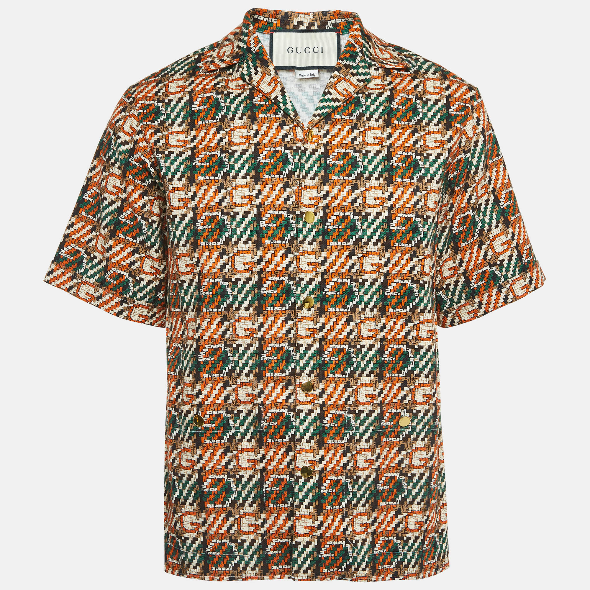 

Gucci Multicolor Printed Cotton Shirt XS
