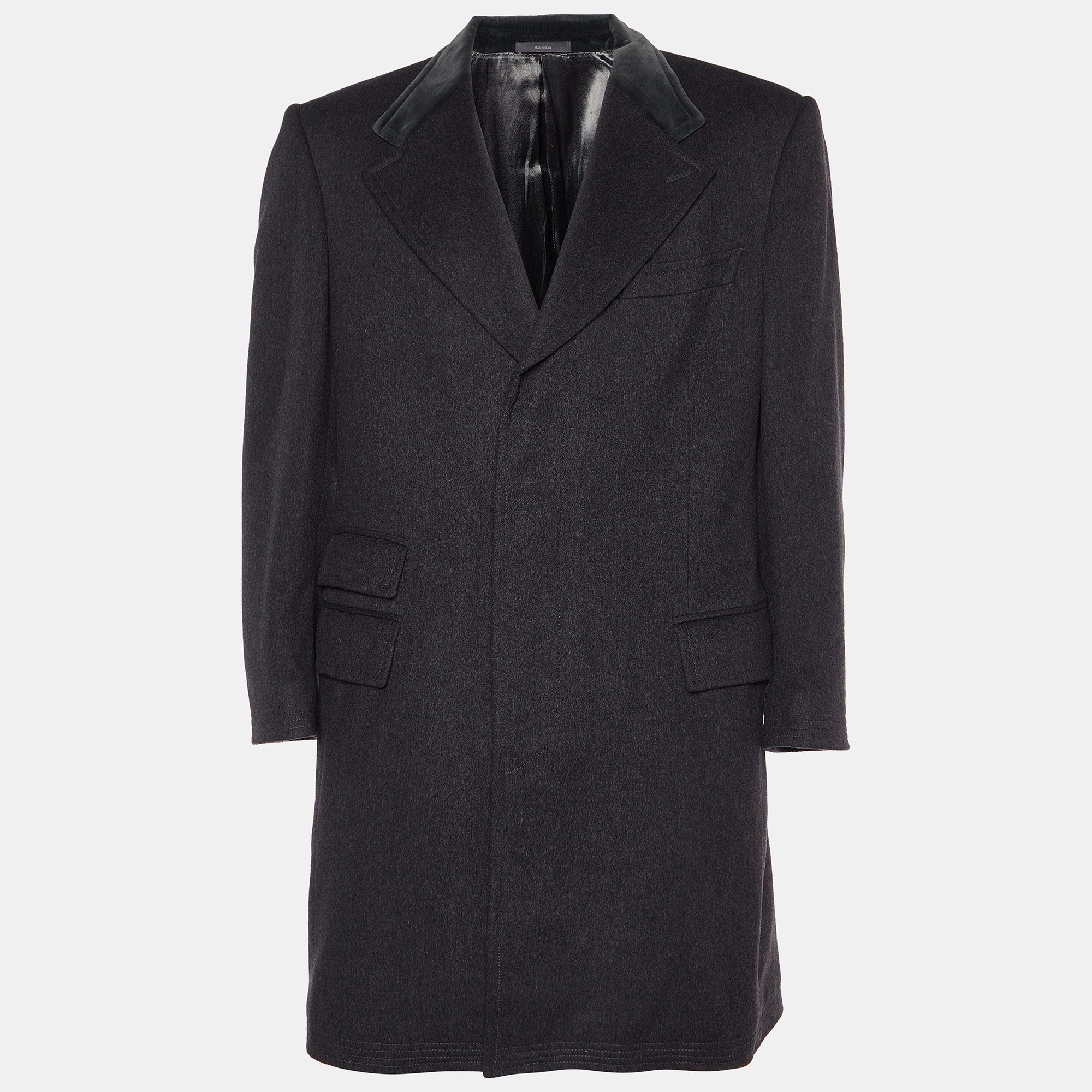

Gucci Grey Wool Long Coat