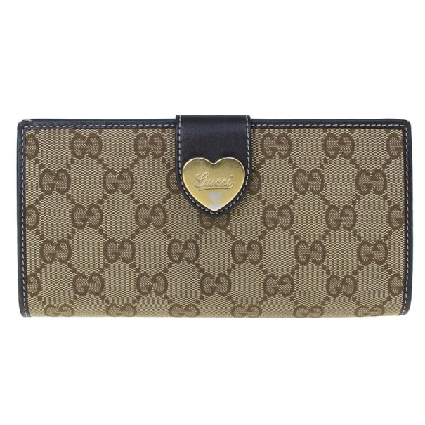 gucci wallet with heart on back