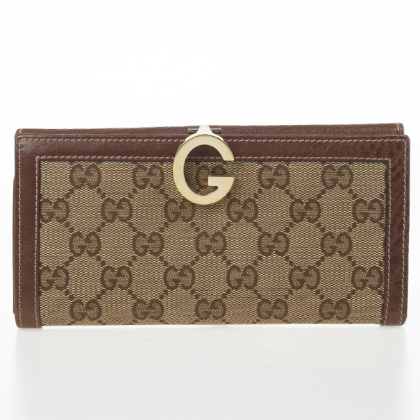 Gucci Monogram G Continental Wallet