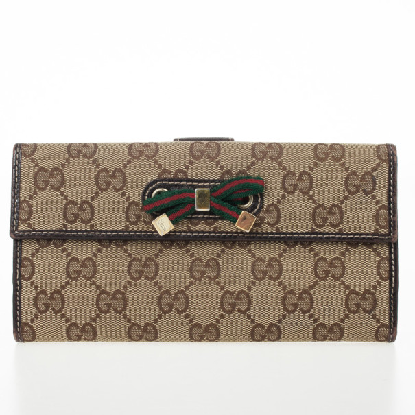 مملوكة مسبقًا Gucci Monogram Princy Continental Wallet