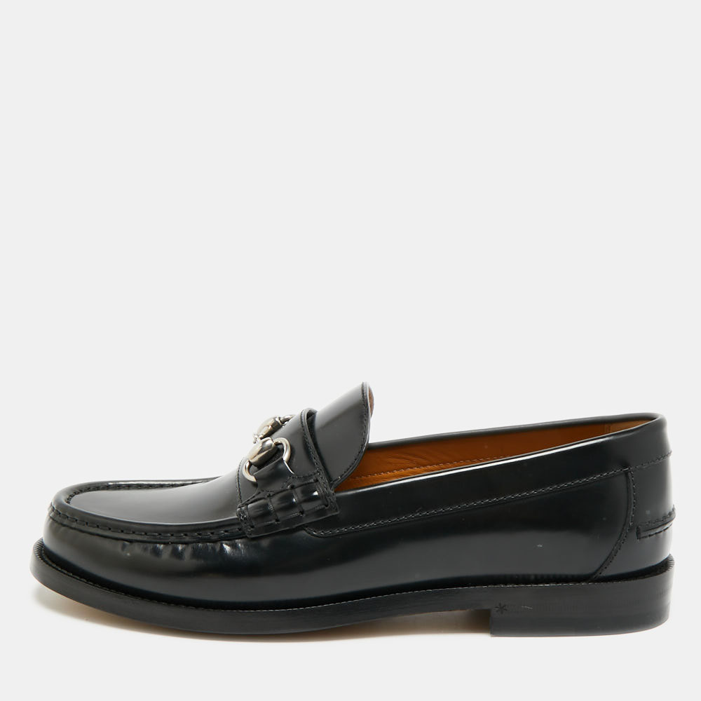 

Gucci Horsebit Size 42 Black Leather Loafers