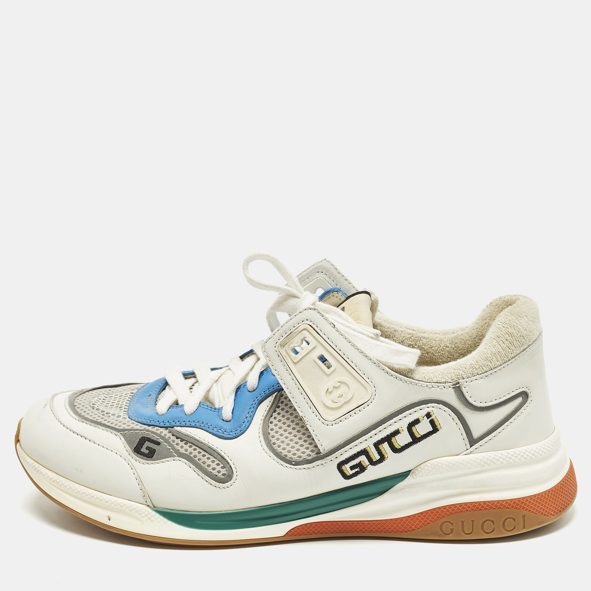 

Gucci Ultrapace Size 42 Multicolor Leather and Mesh Lace Up Sneakers