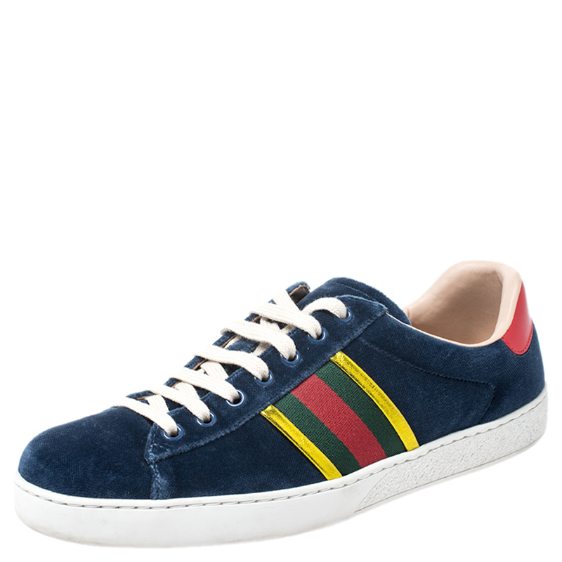 blue and red gucci shoes