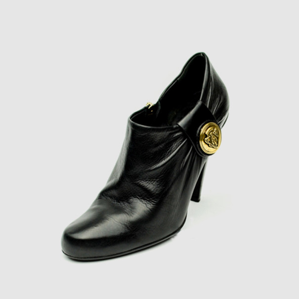 Gucci Black Leather 'Hysteria' Booties Size 37