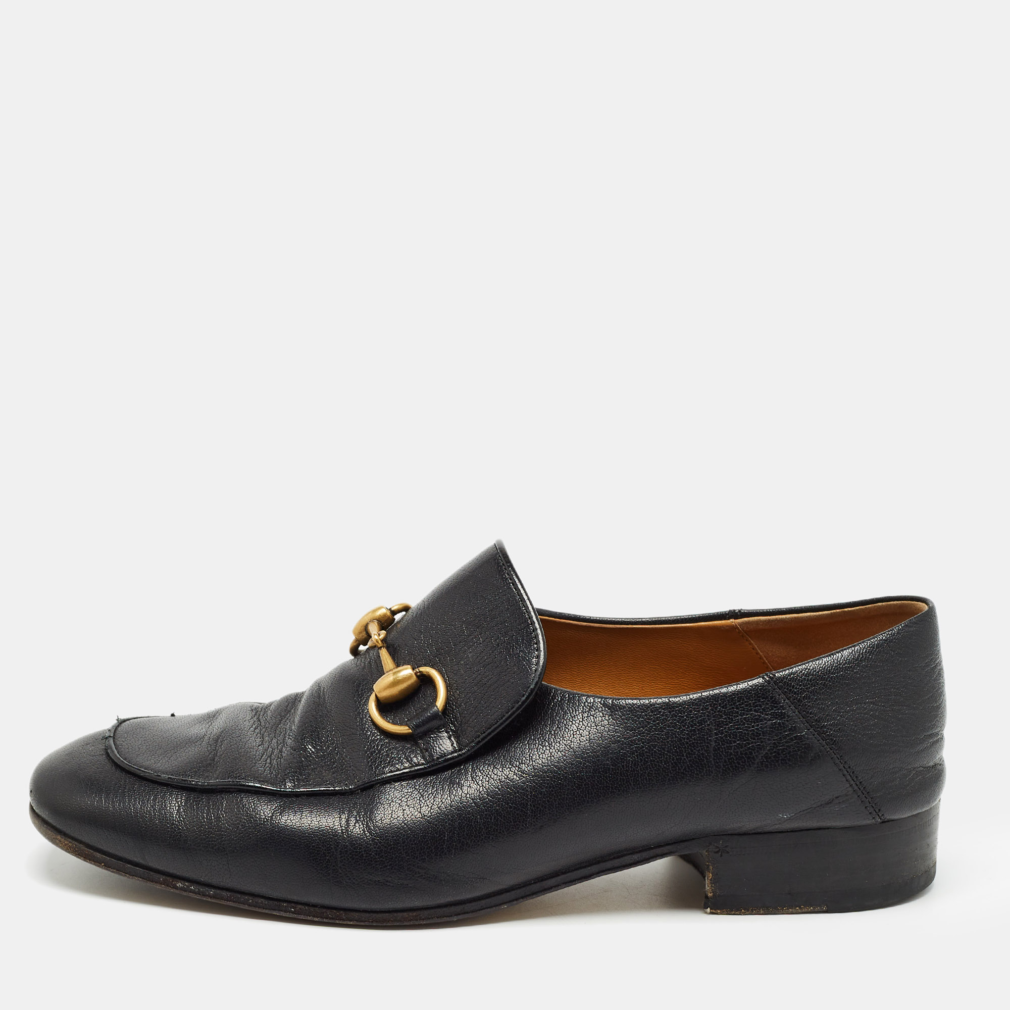 

Gucci Black Leather Horsebit 1953 Loafers Size