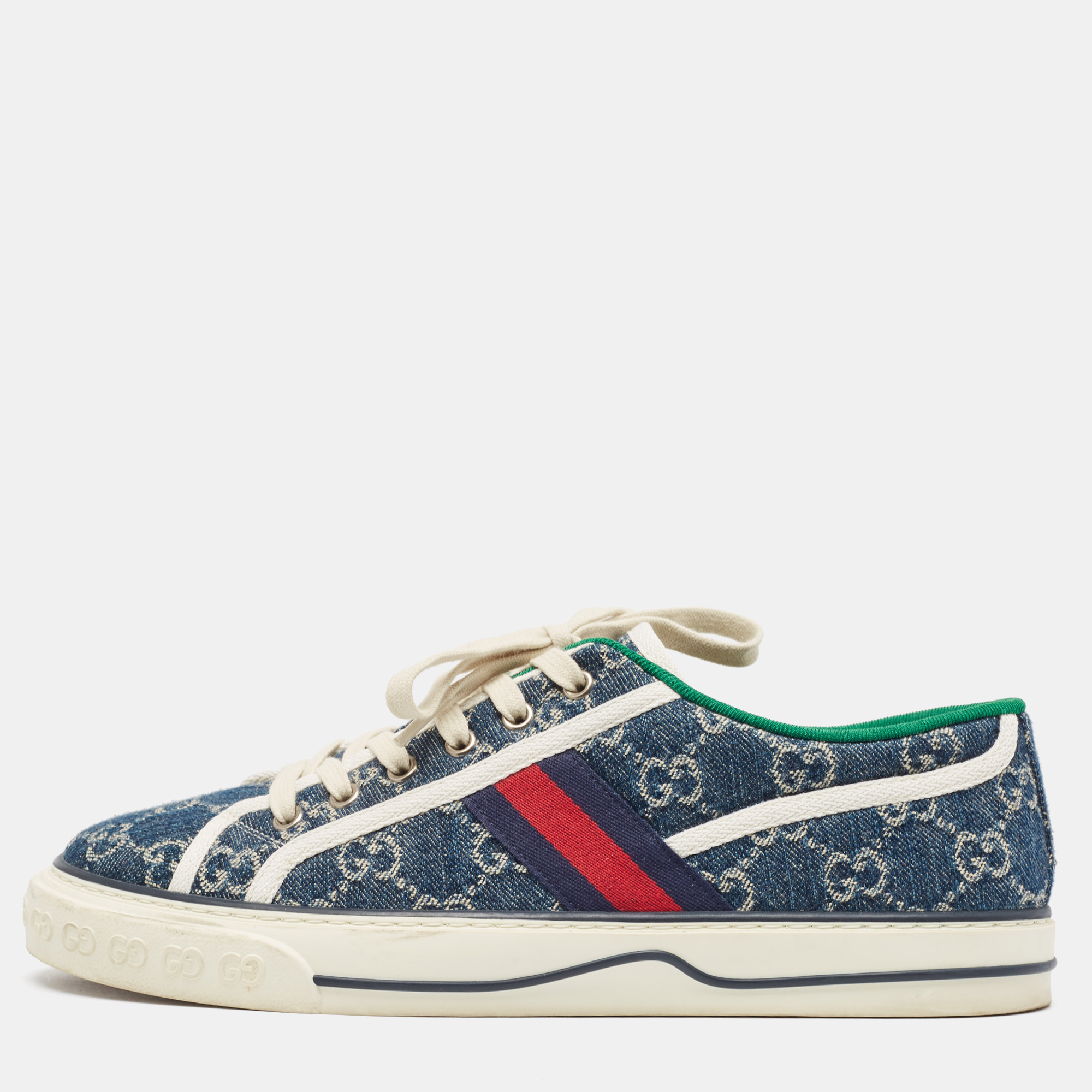 

Gucci Blue Denim Tennis 1977 Sneakers Size