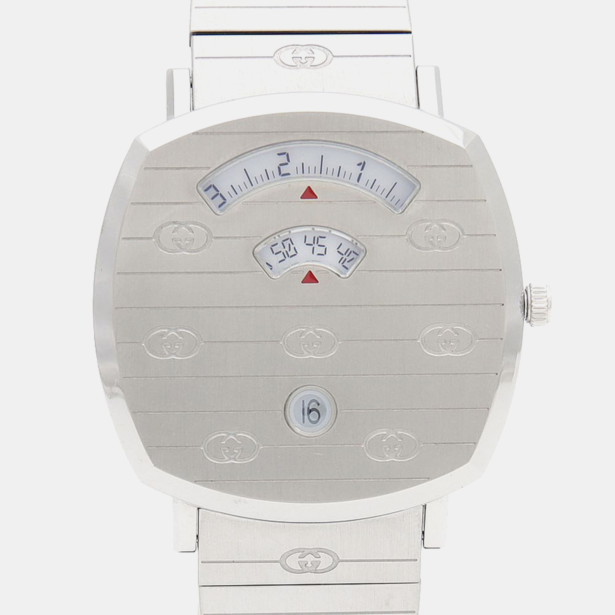 

Gucci Grip 157.3 Quartz White Stainless Steel Men's Wristwatch 38 mm