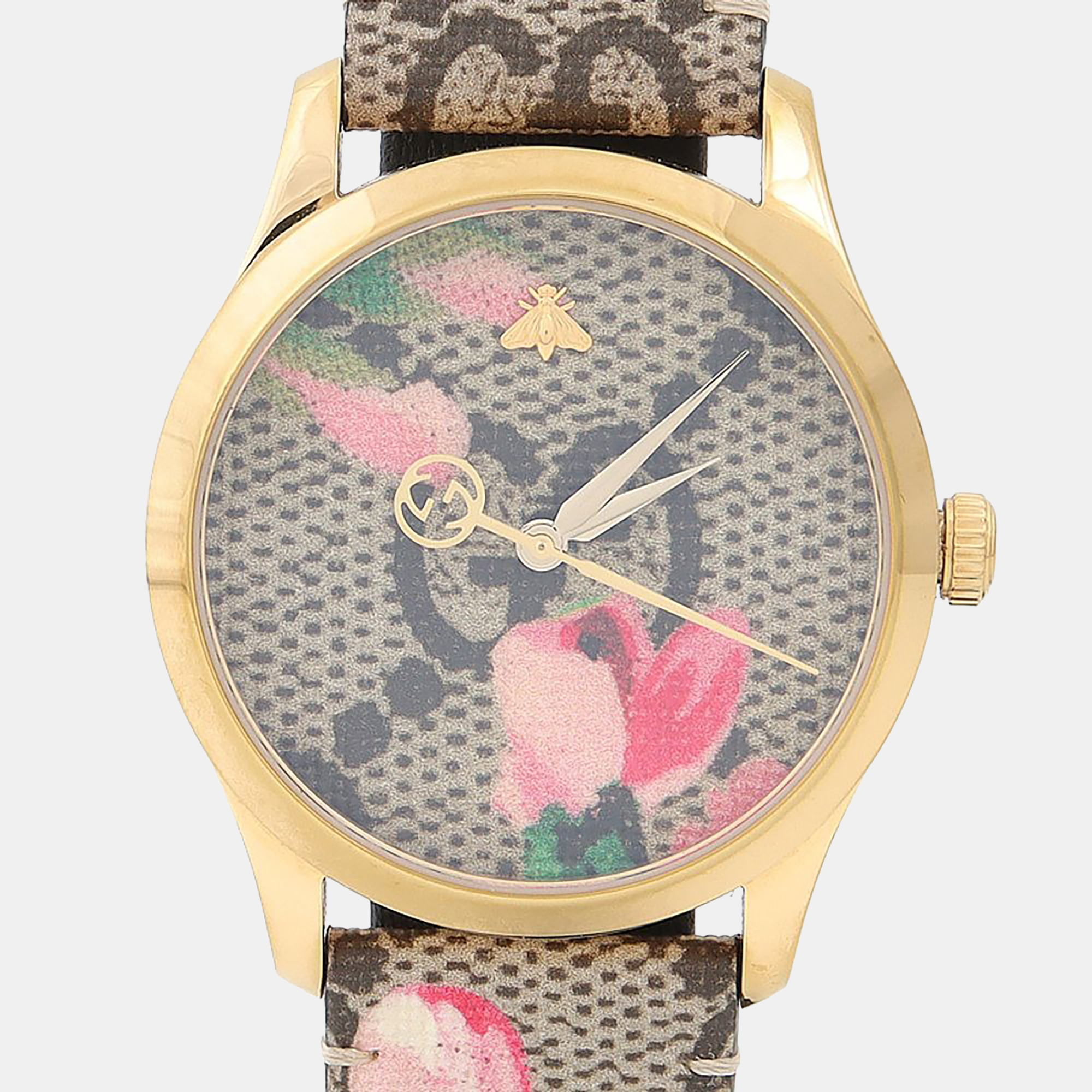 

Gucci G Timeless 126.4 Quartz Brown Stainless Steel Men's Wristwatch