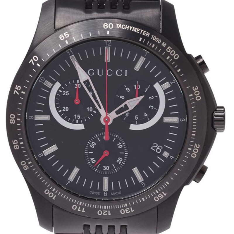 

Gucci Black Stainless Steel Timeless Chrono