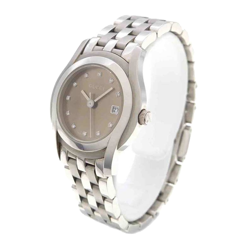 

Gucci Brown Stainless Steel Diamond