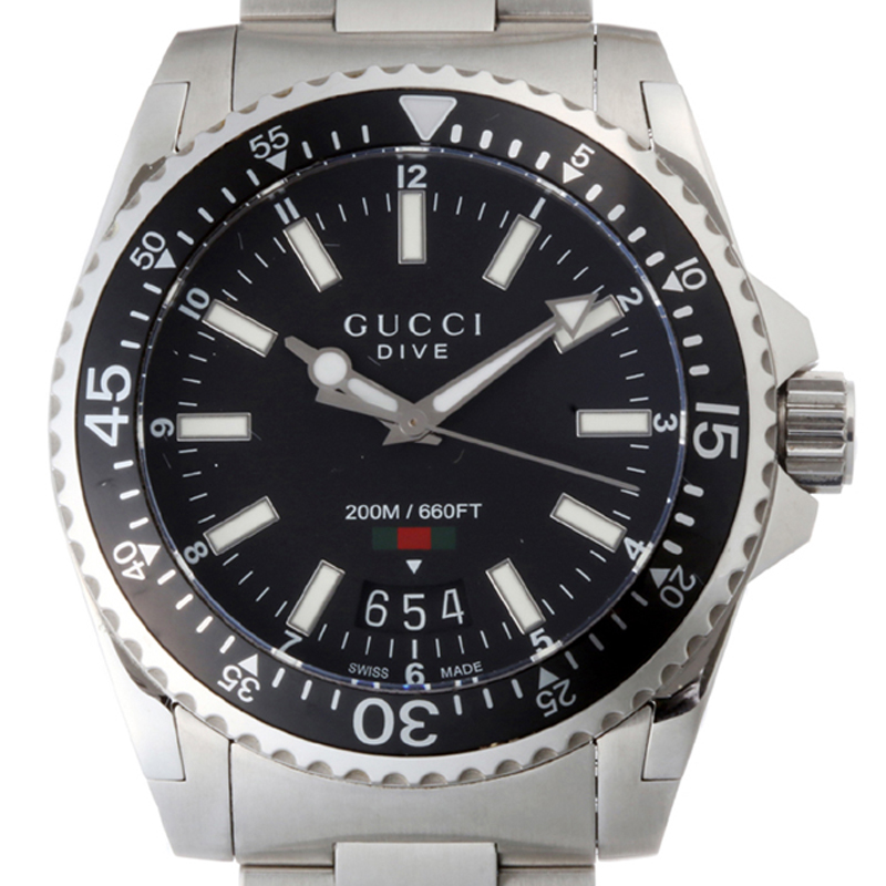 

Gucci Black Stainless Steel Dive