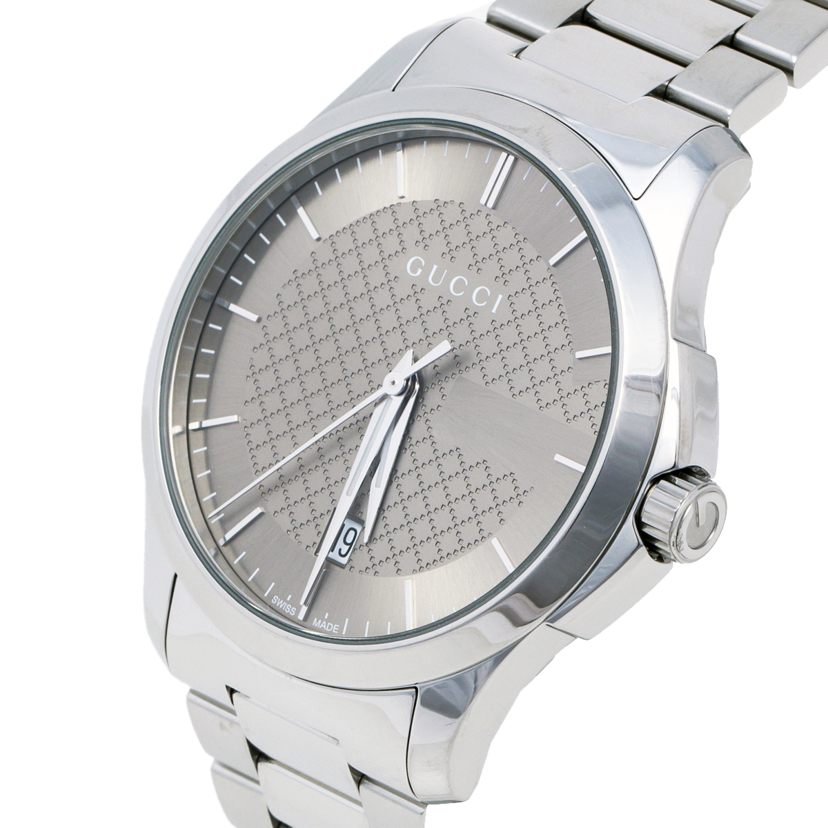 

Gucci Silver Grey Stainless Steel G-Timeless