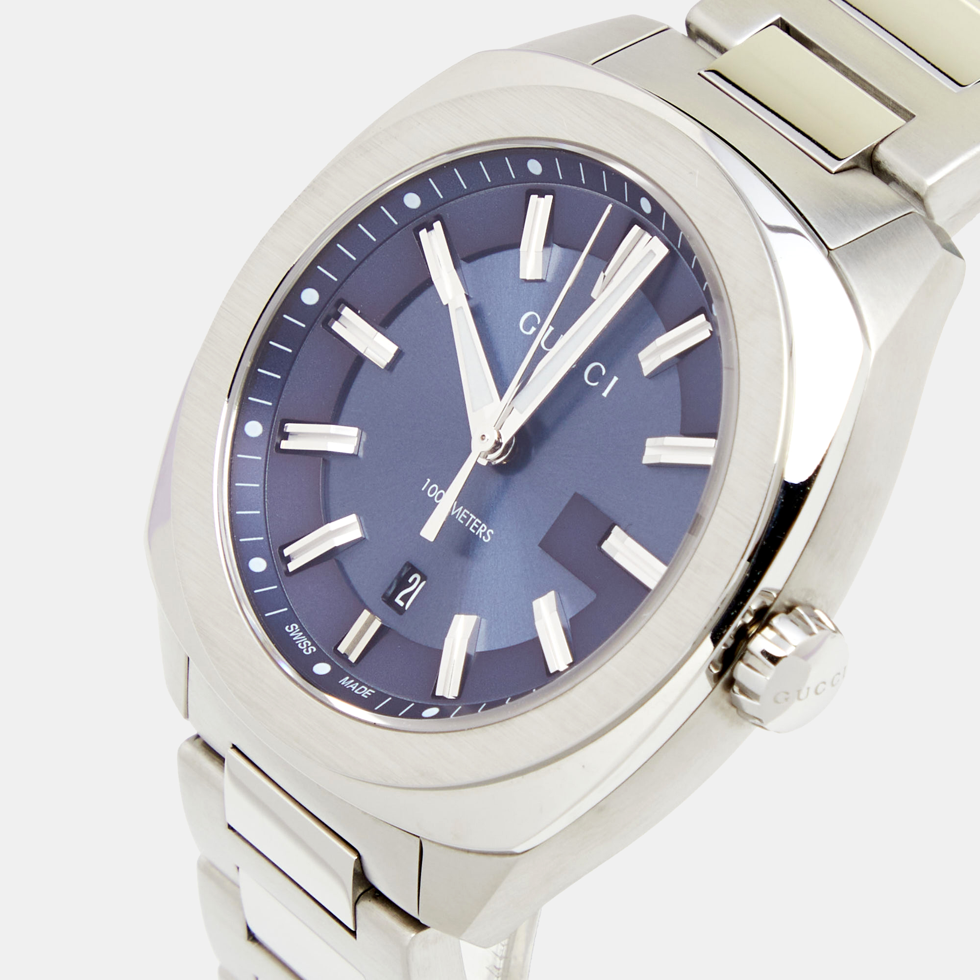 

Gucci Blue Stainless Steel GG2570 Series YA142303 Men's Wristwatch