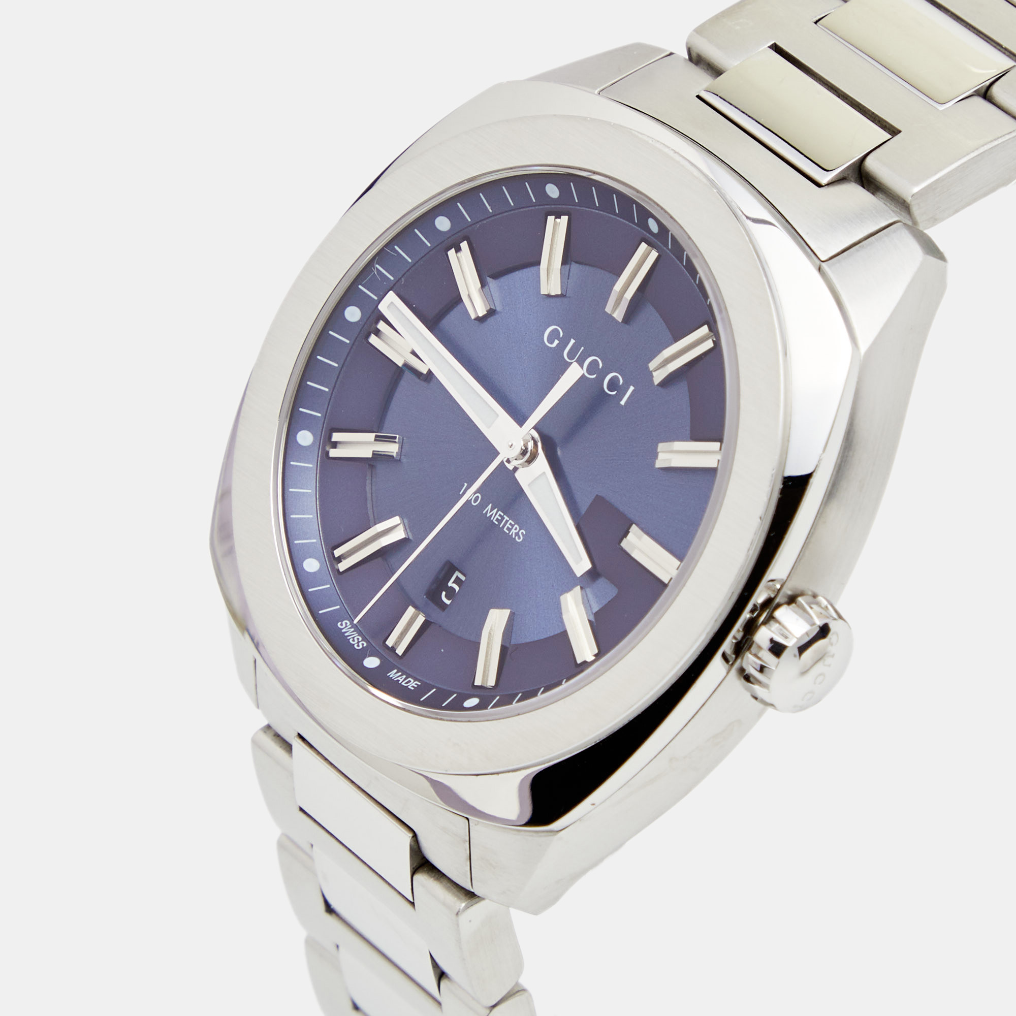 

Gucci Blue Stainless Steel GG2570 Series YA142303 Men's Wristwatch
