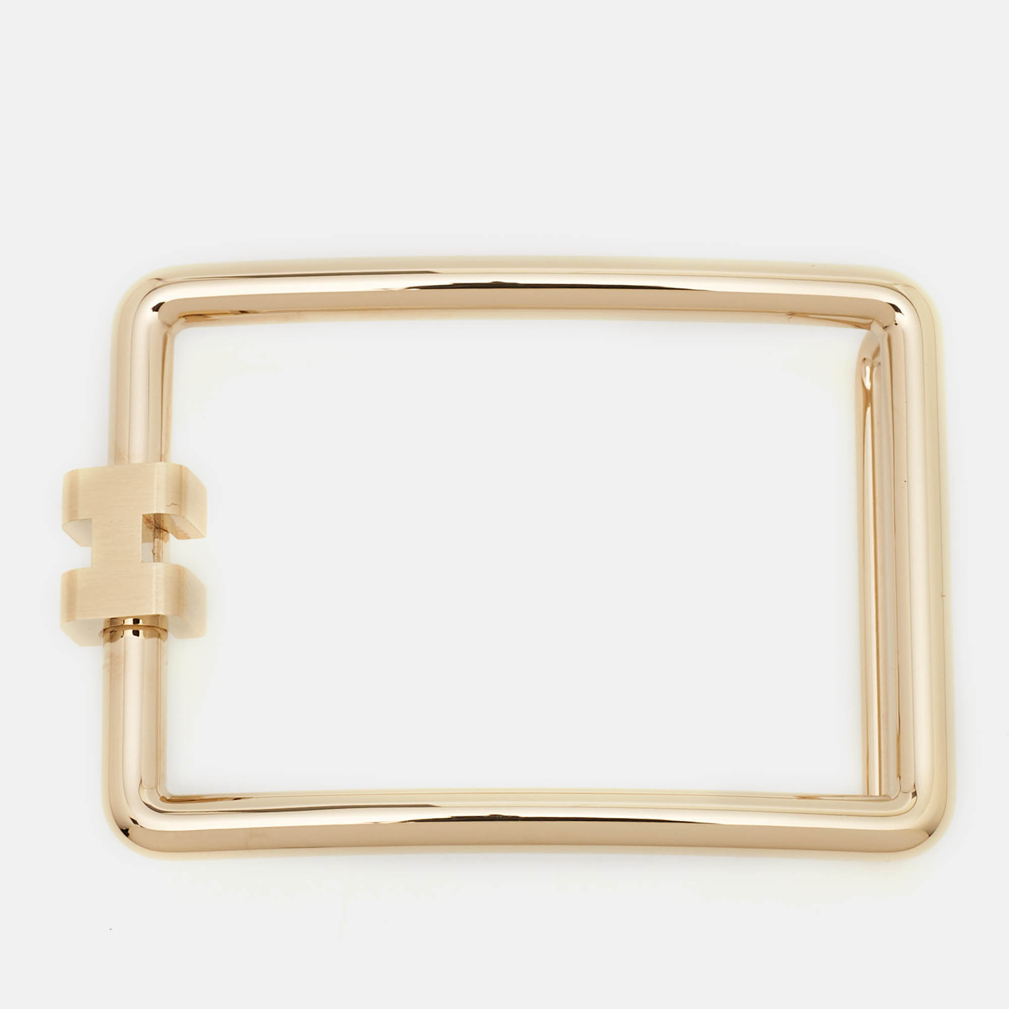 

Hermes Gold Metal Tube H Belt Buckle