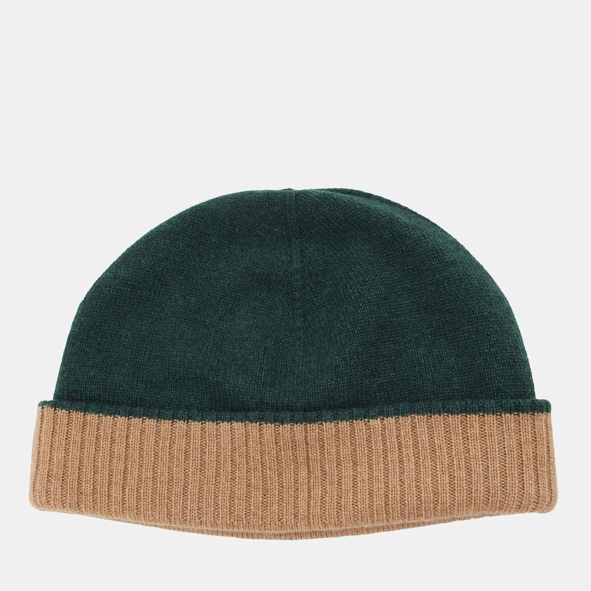 

Hermes Knit Cap "Hugo" Size  Vert Cashmere, Brown