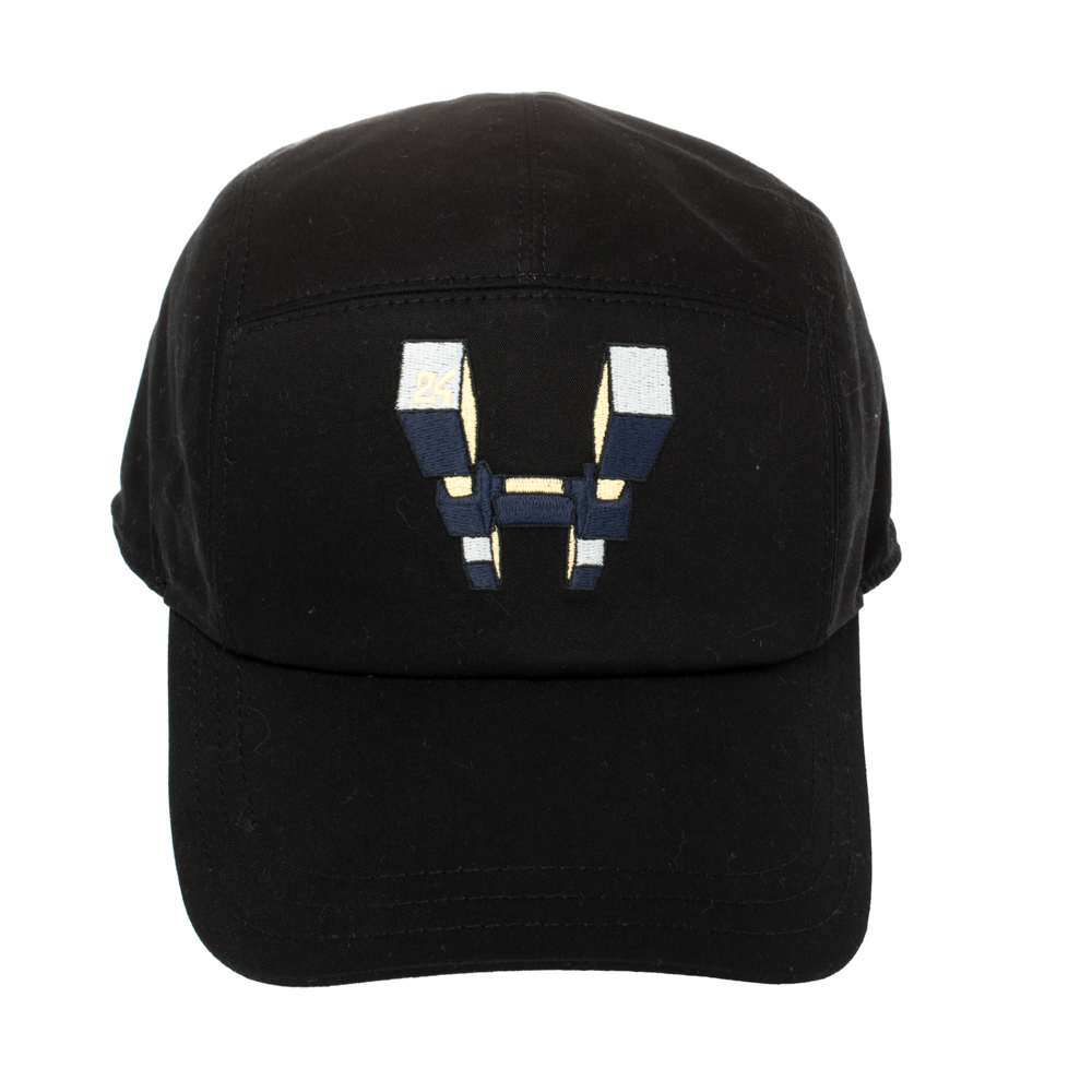 

Hermés Black H Odyssey Embroidered Cotton Nevada Cap Size