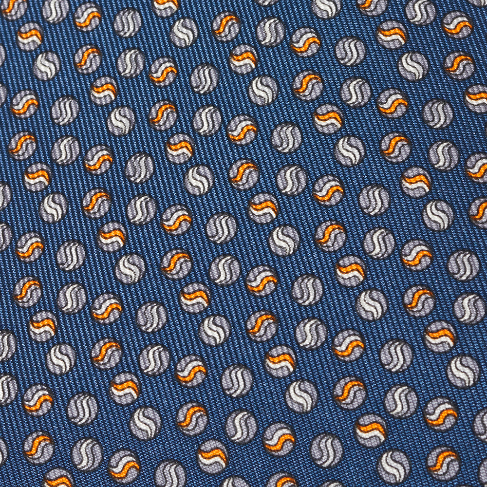 

Hermes Blue Bille En Tete Silk Tie