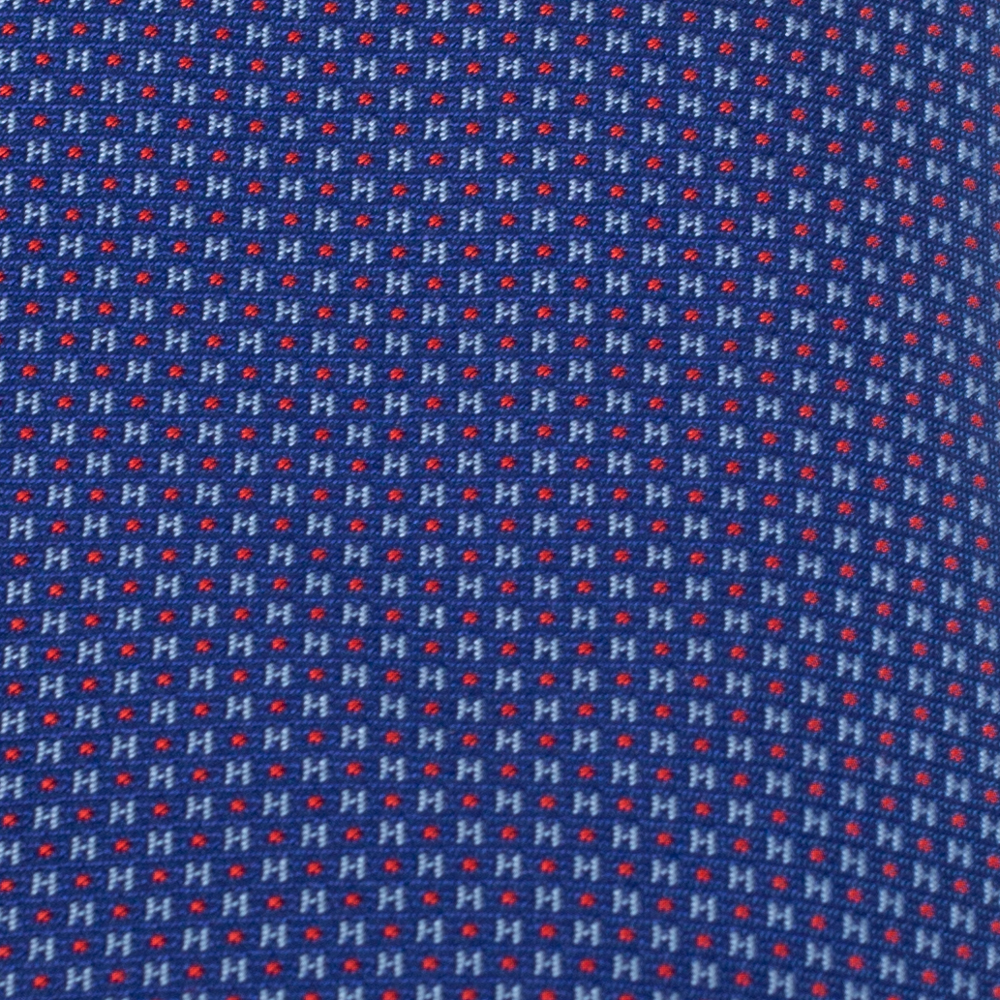 

Hermes Blue 7 Mega Chariot Silk Tie