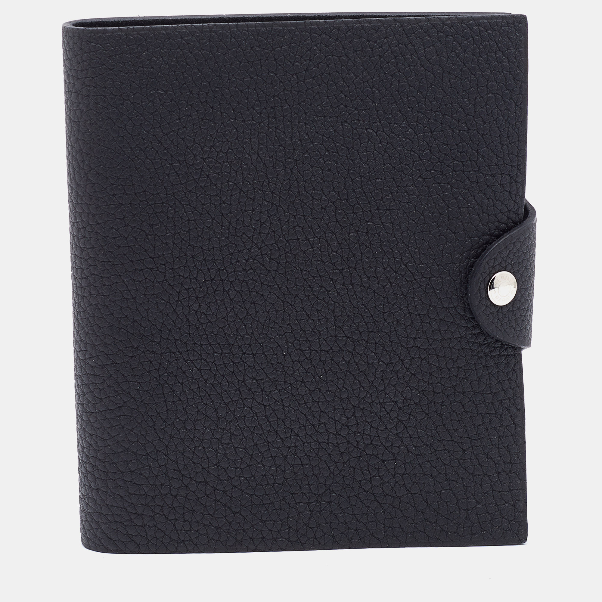 Hermes Black Togo Leather Ulysee PM Agenda Cover