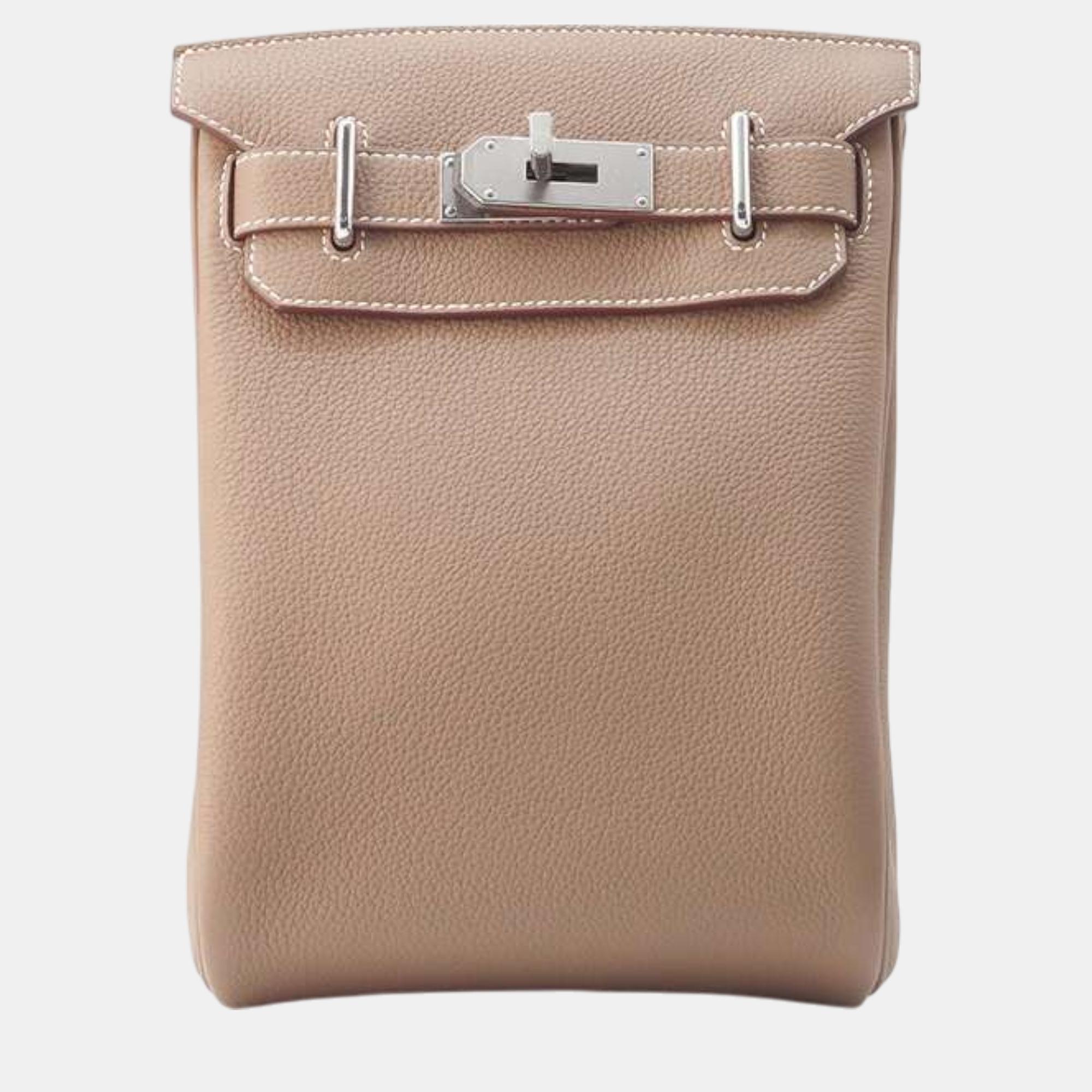 

Hermes Kelly Akkad Etoupe Togo Leather Size Pm, Beige