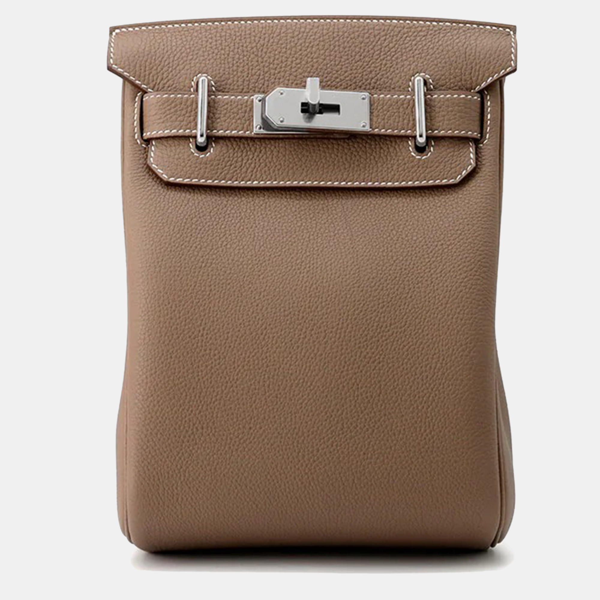 

Hermes Hac a dos PM Etoupe Togo Leather Bag, Beige