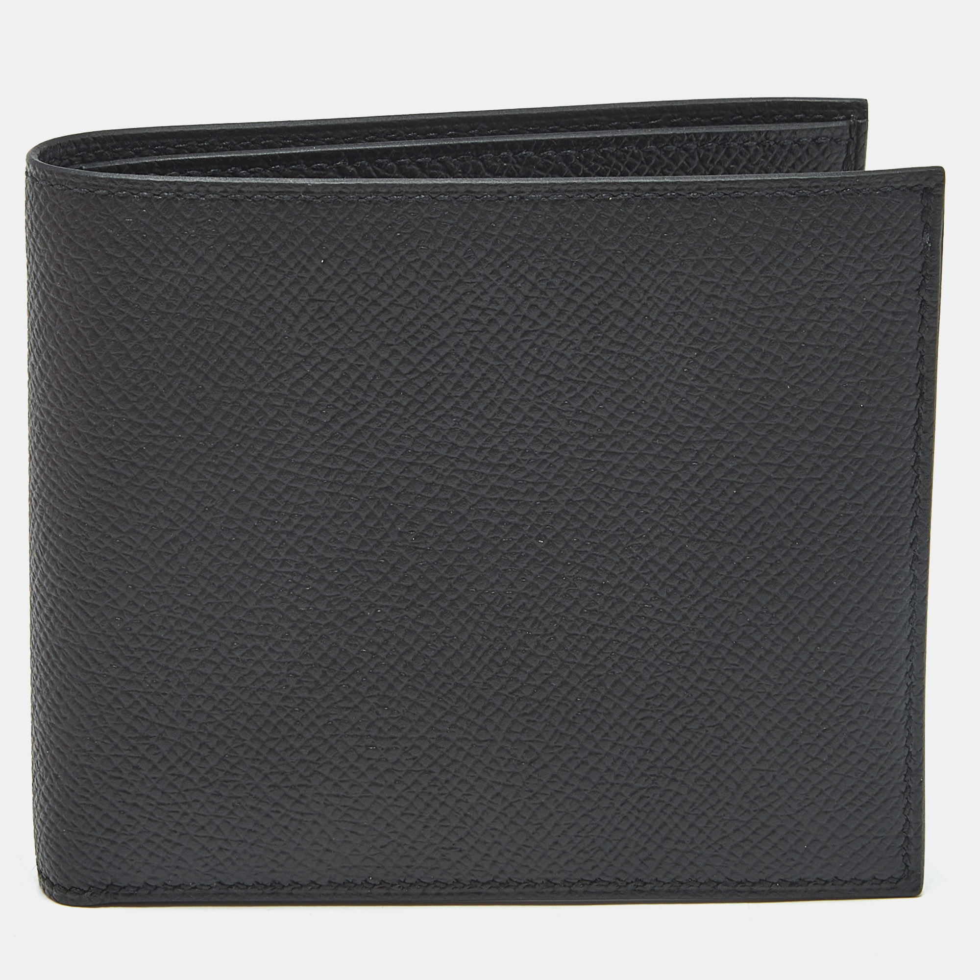 

Hermes Noir Epsom Leather MC² Copernic Compact Wallet, Black