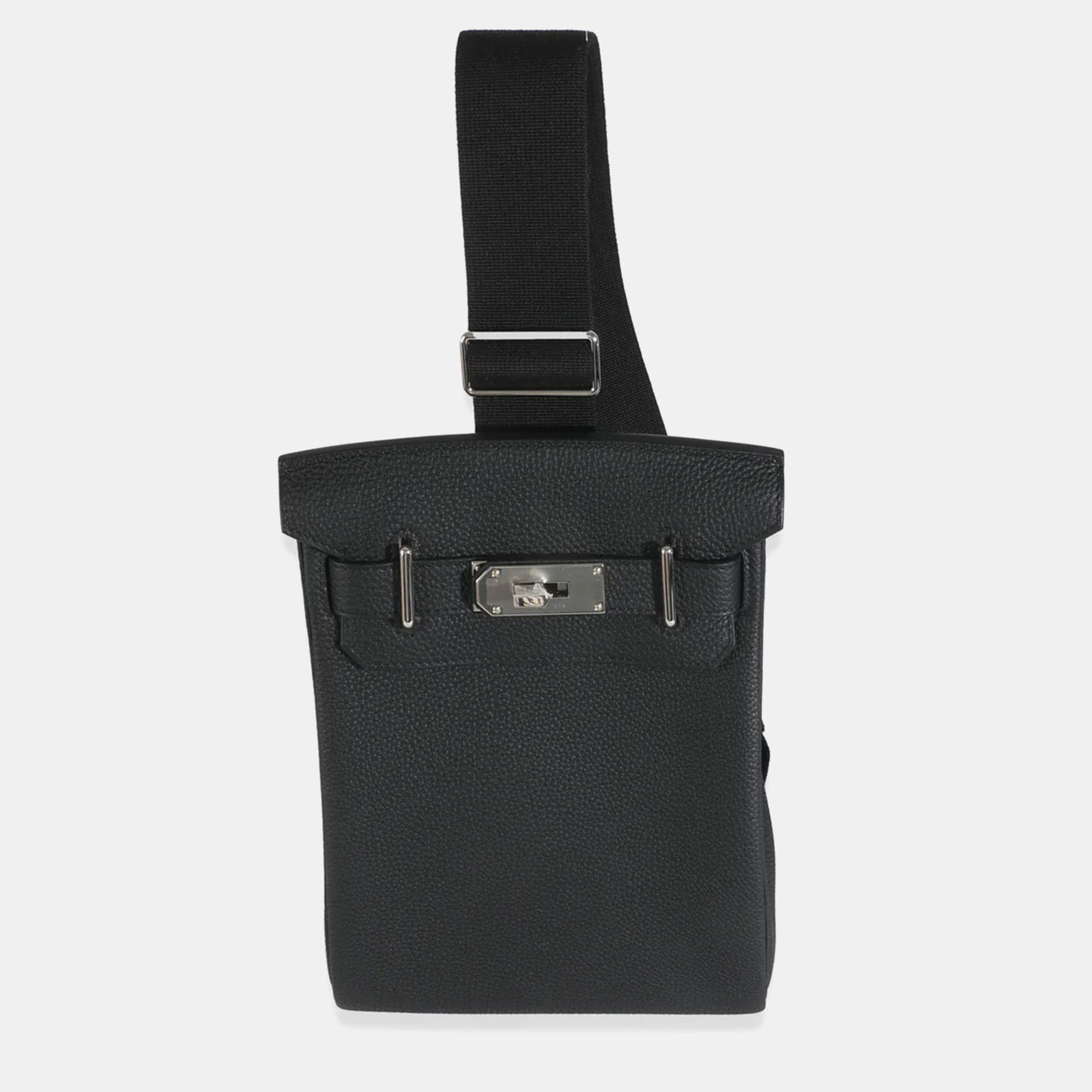 

Hermes Black Togo Hac A Dos PM Backpack PHW