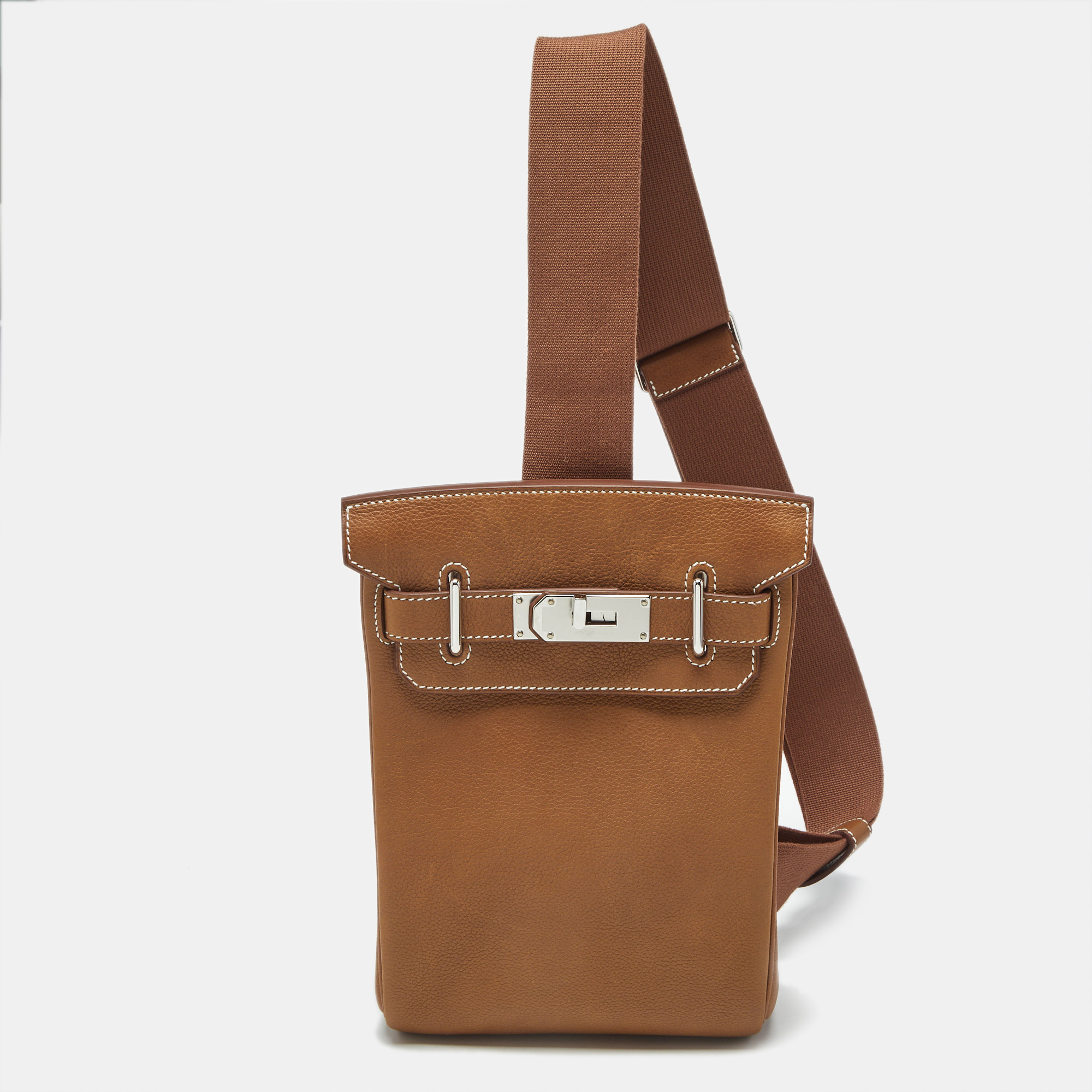 

Hermès Fauve Barenia Faubourg Leather Hac A Dos PM Backpack, Brown