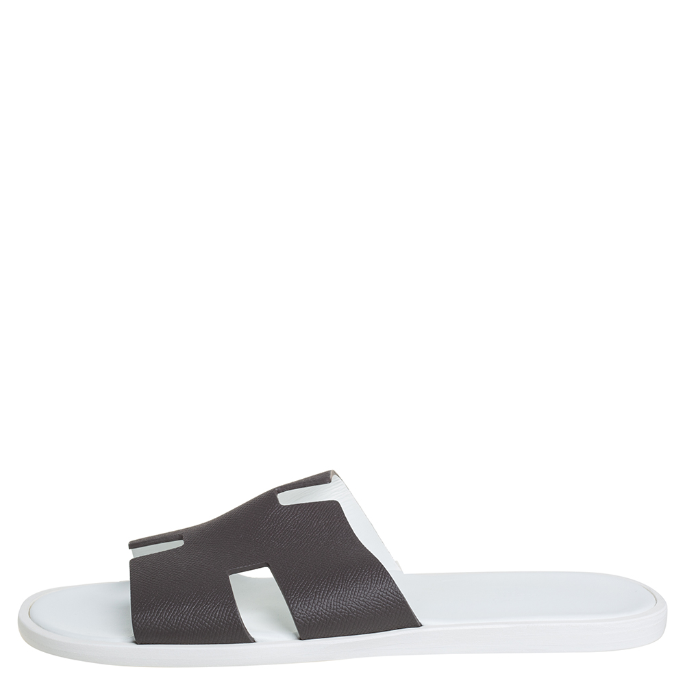 

Hermes Brown Leather Izmir Sandals Size